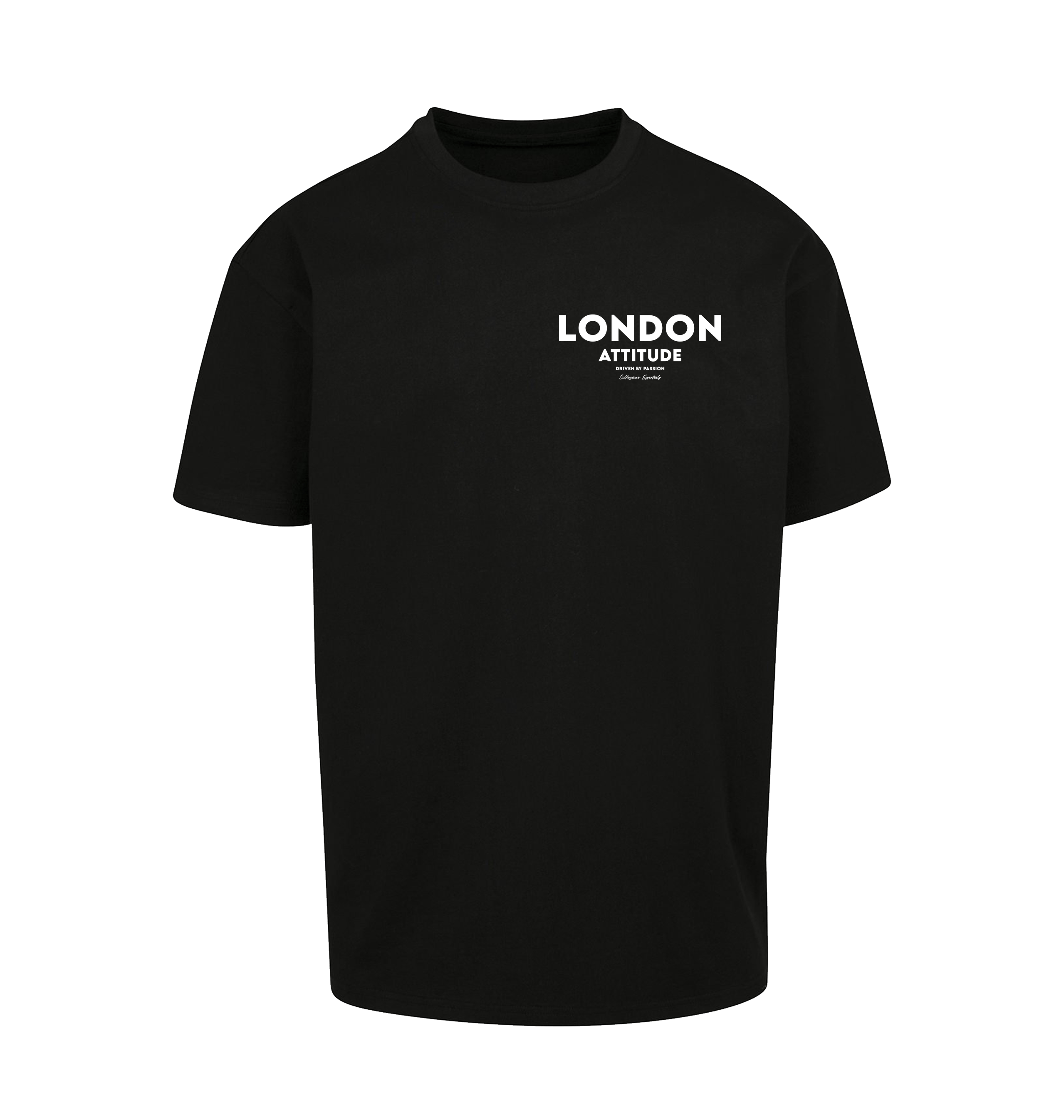 Black Printed T-shirt Front