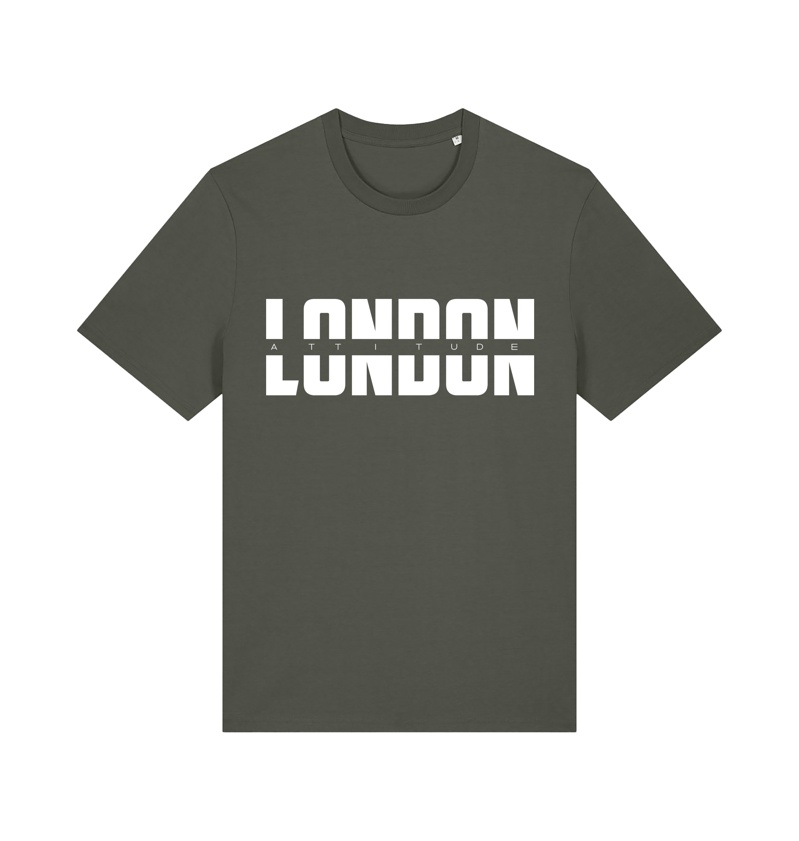 Khaki Printed T-shirt Front