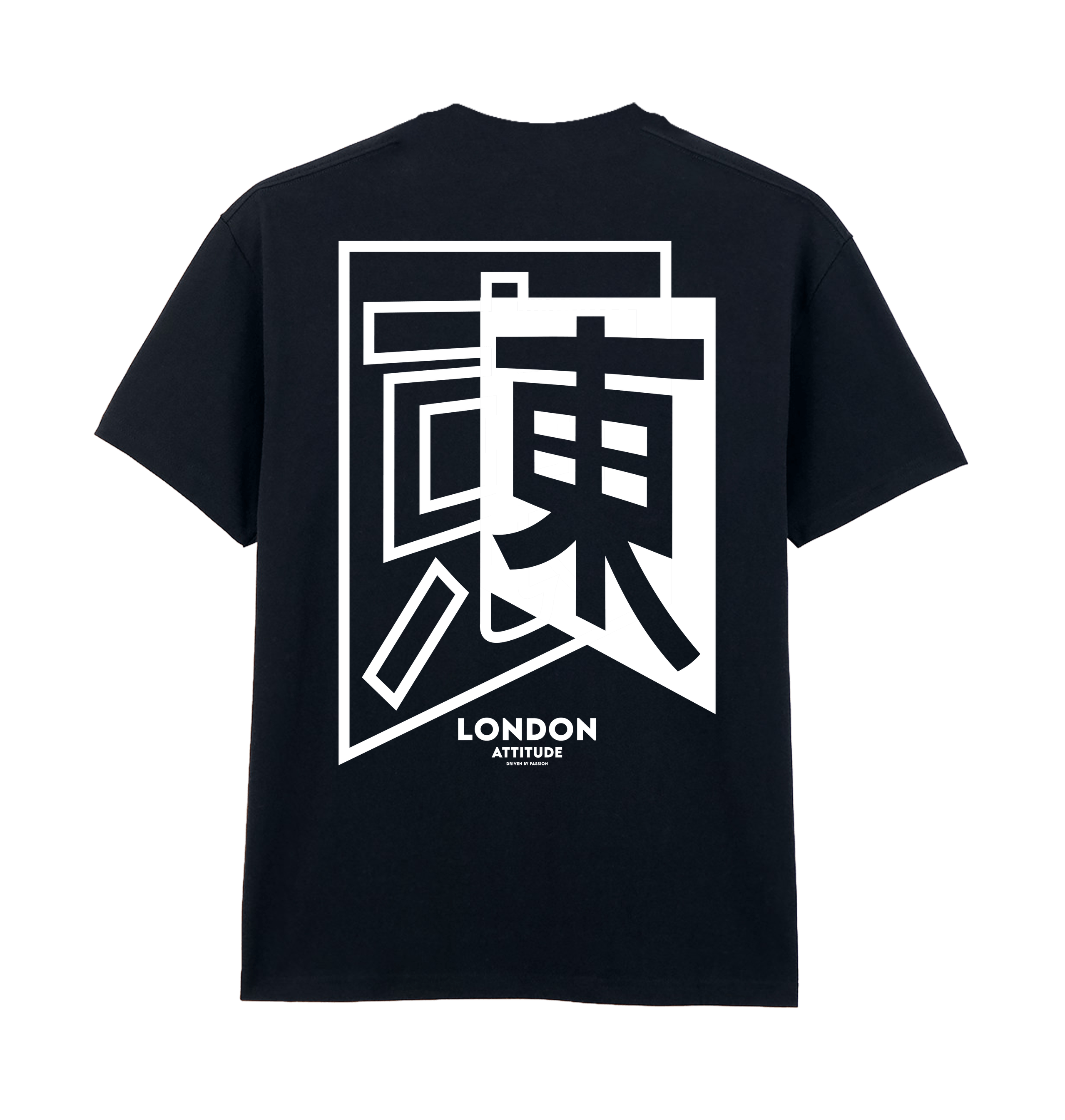 Pitch Black Printed Premium T-Shirt Back