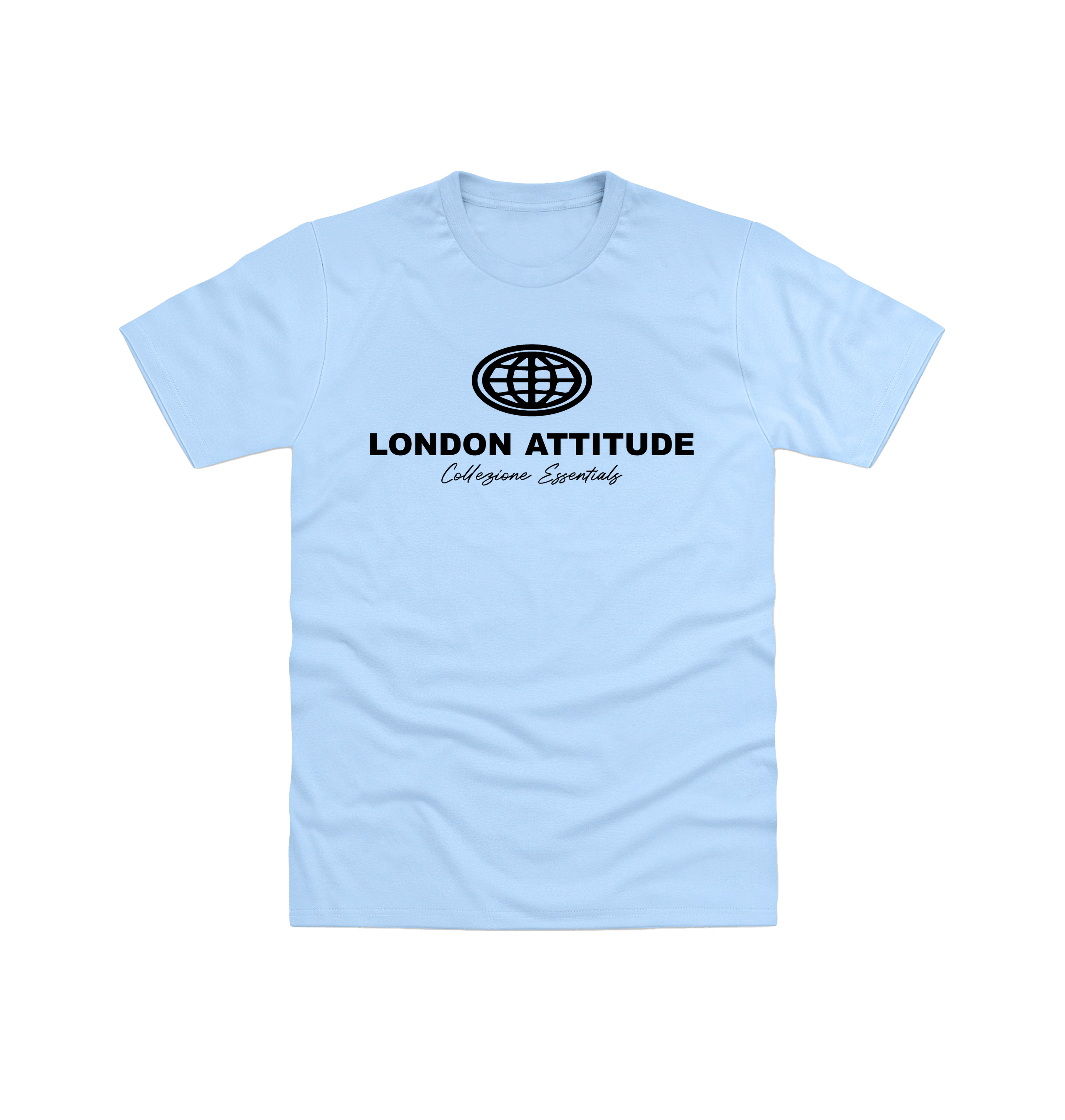 Light Blue Printed T-shirt Front