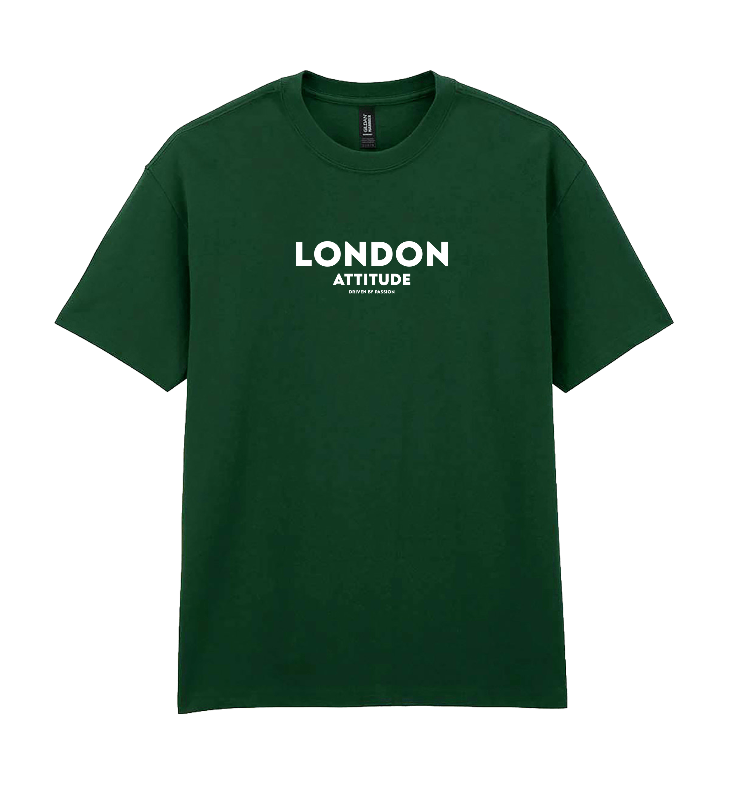 Forest Green Printed Premium T-Shirt Front