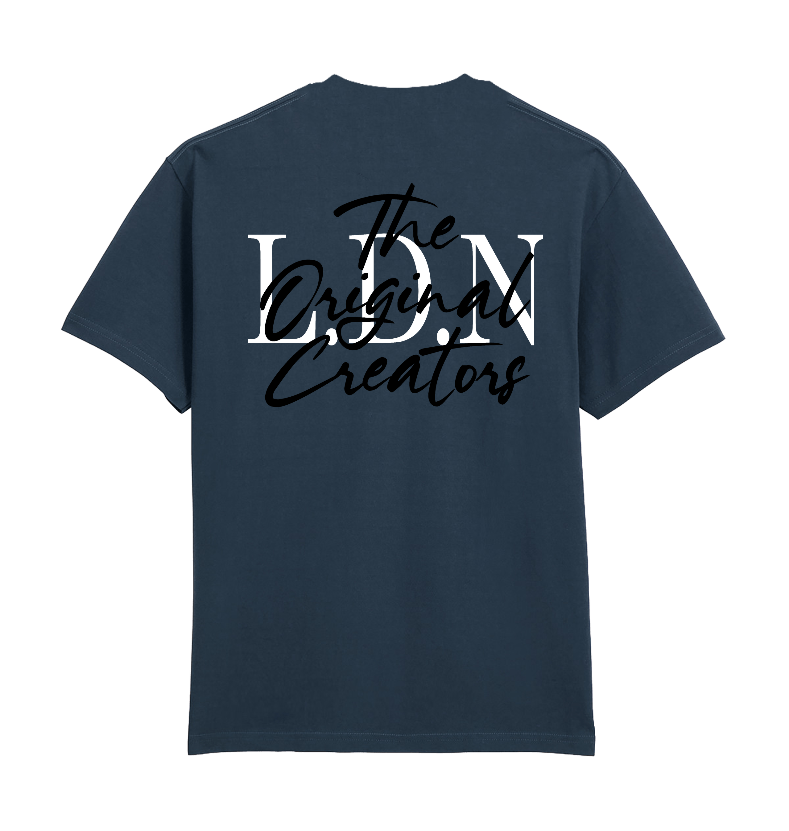 Blue Dusk Printed Premium T-Shirt Back