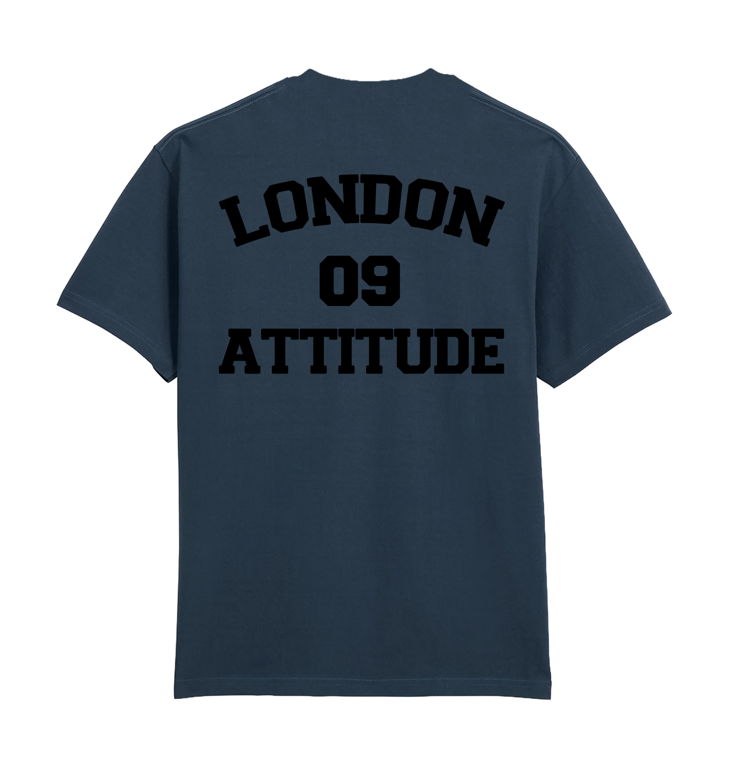 Blue Dusk Printed Premium T-Shirt Back