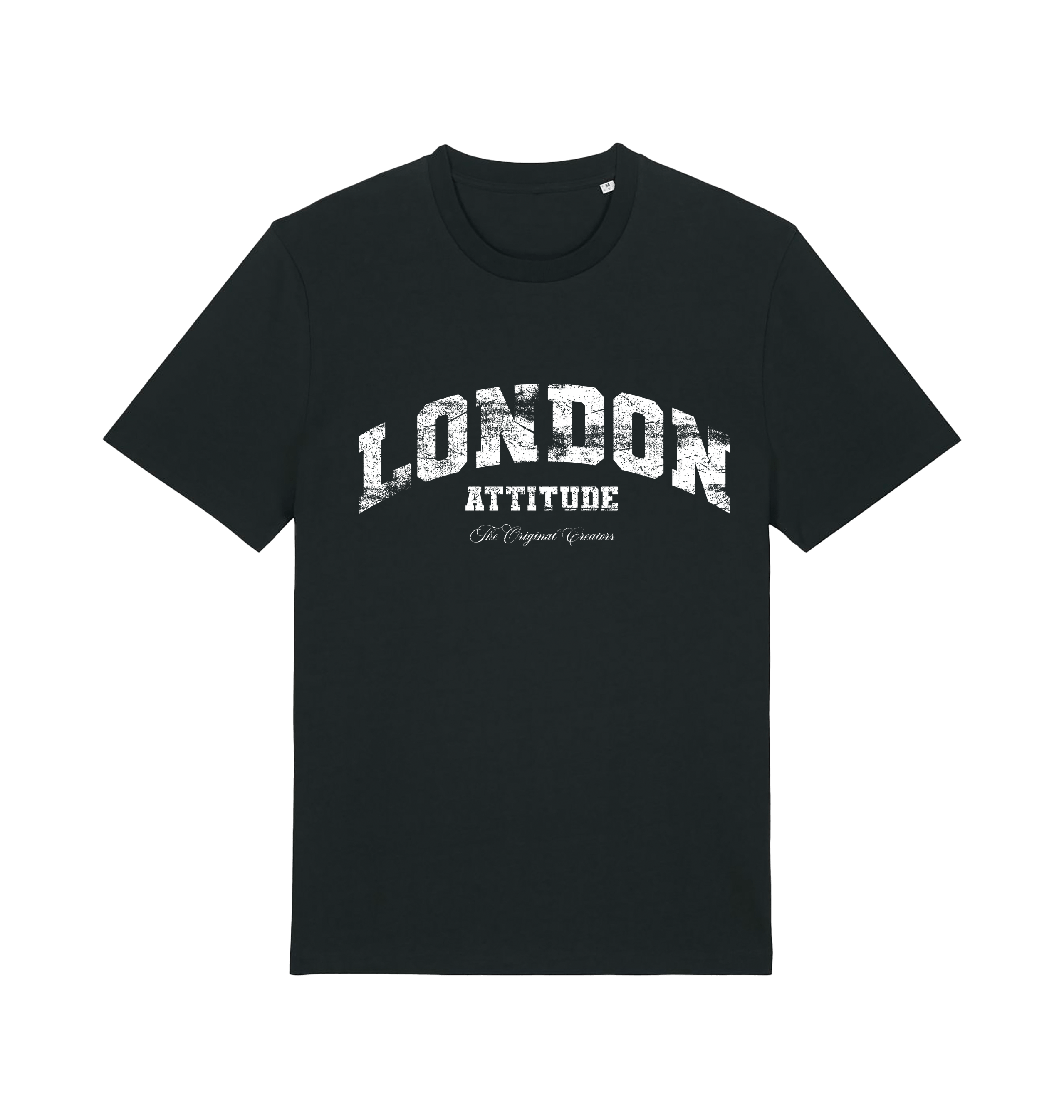 Black Printed T-shirt Front