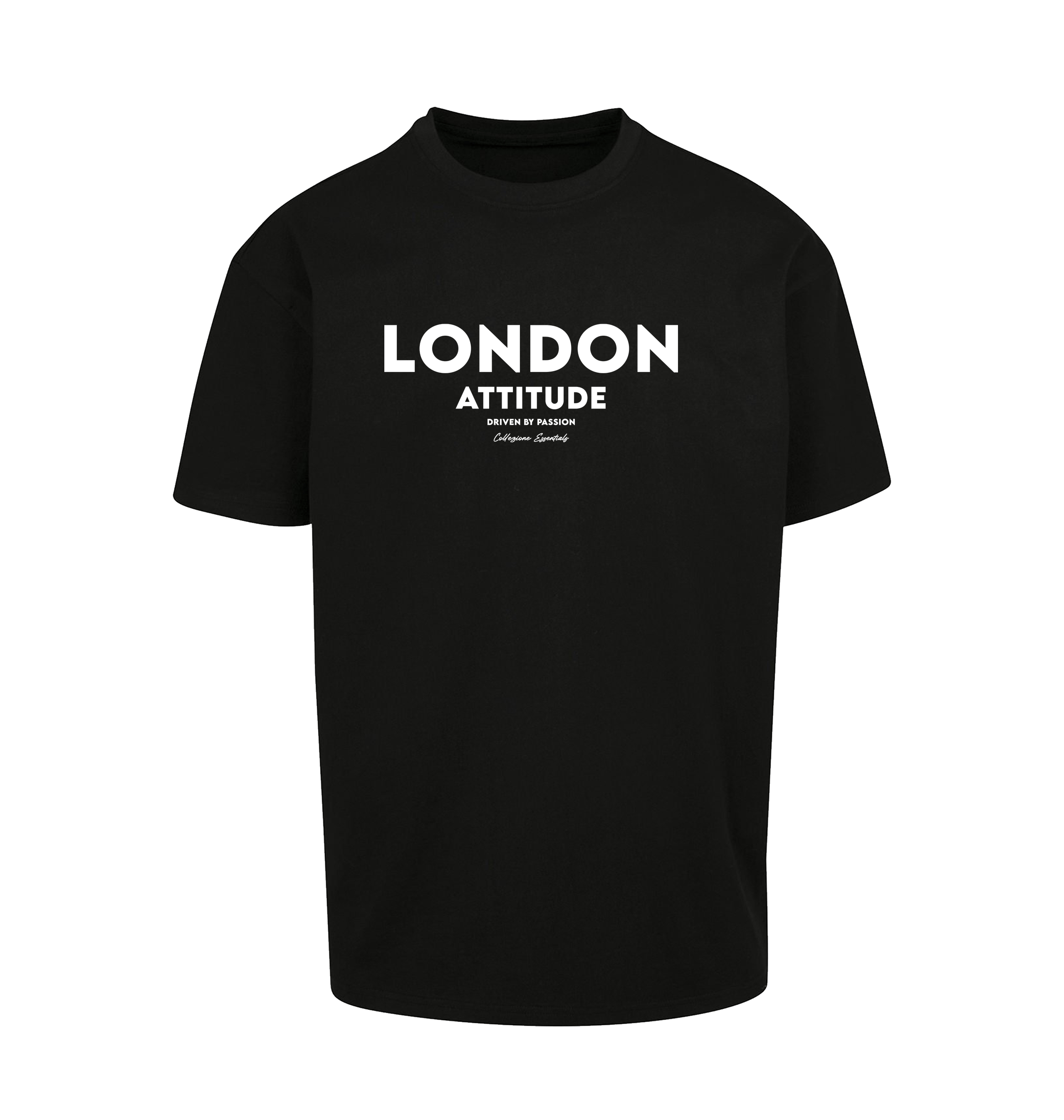 Black Printed T-shirt Front