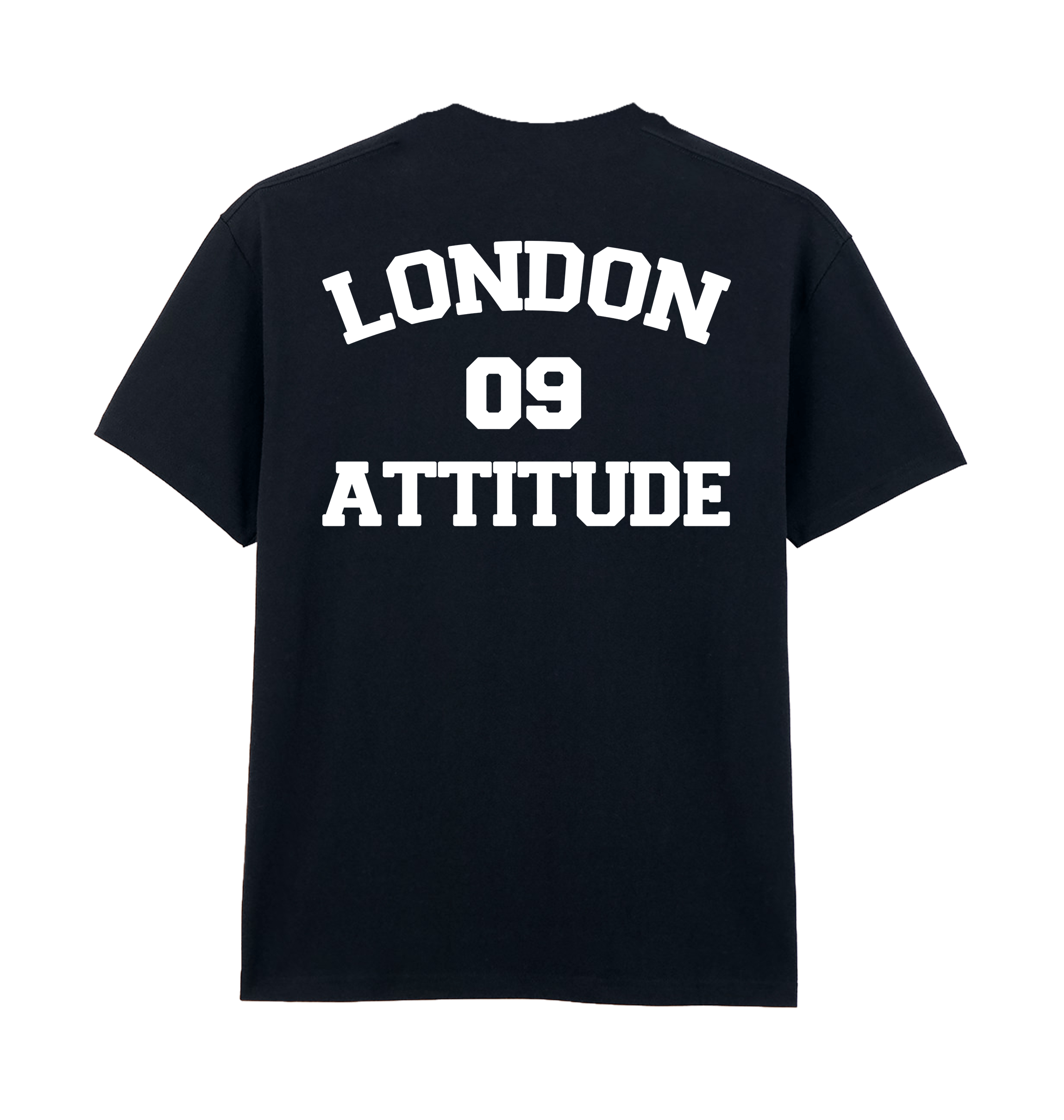 Pitch Black Printed Premium T-Shirt Back