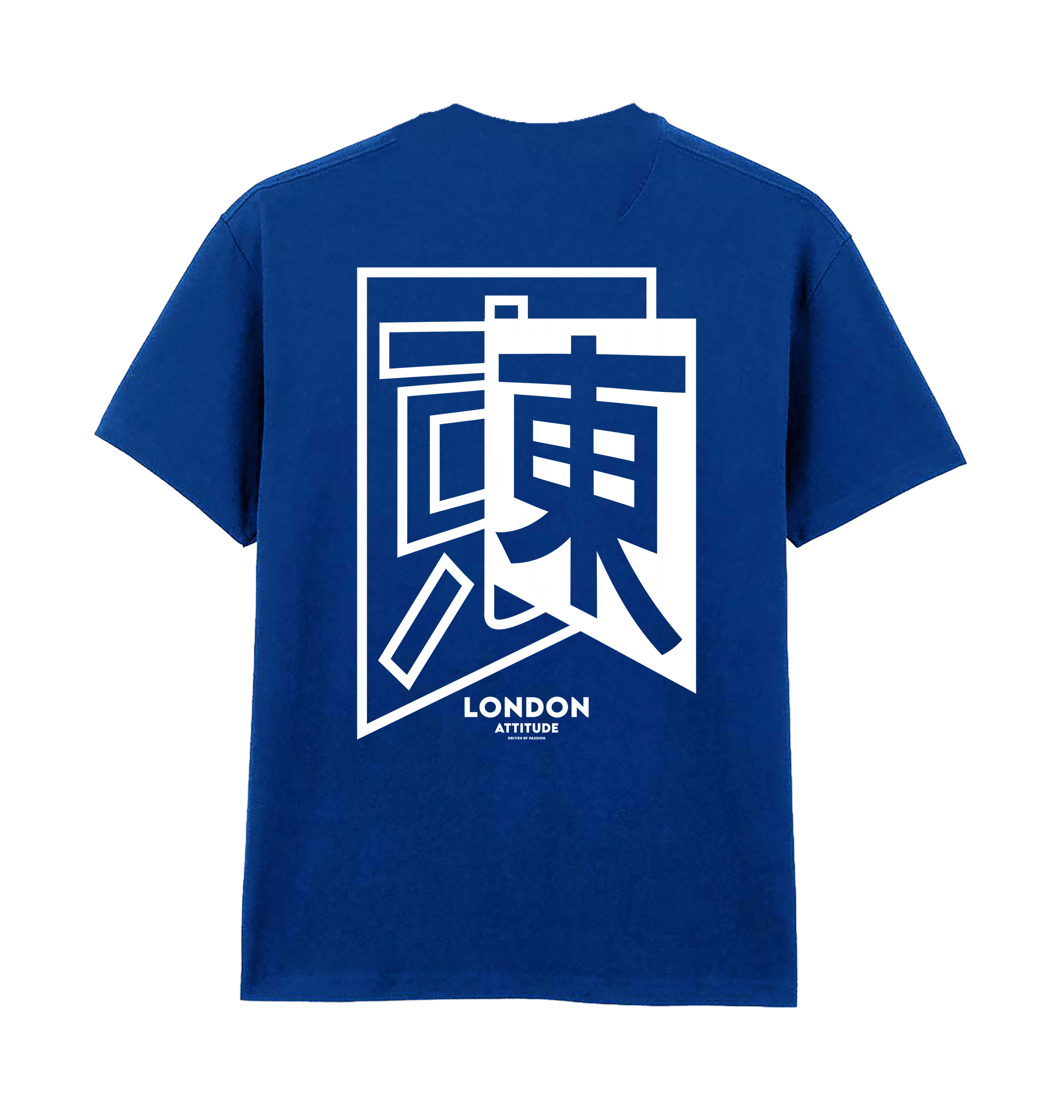 Deep Royal Printed Premium T-Shirt Back