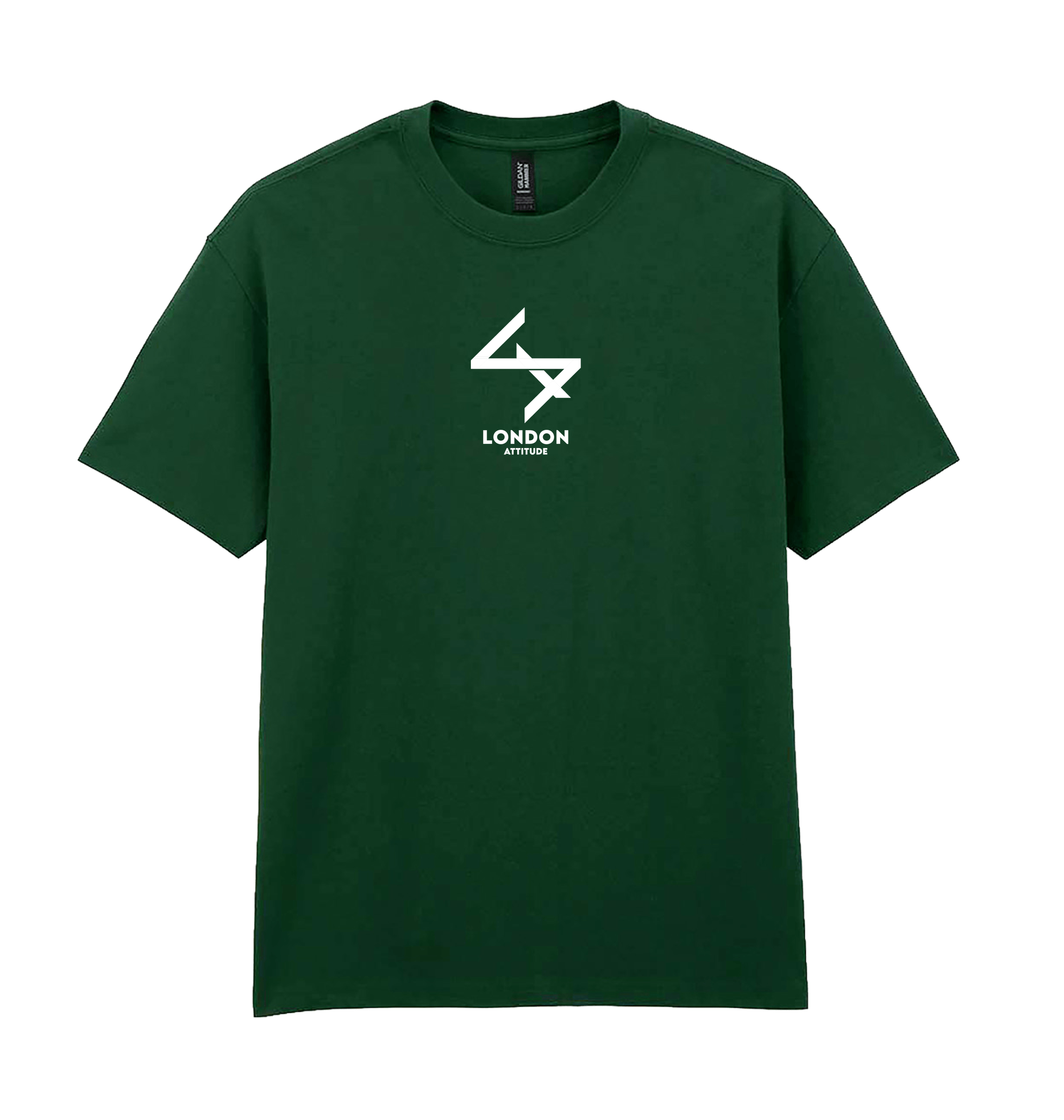 Forest Green Printed Premium T-Shirt Front