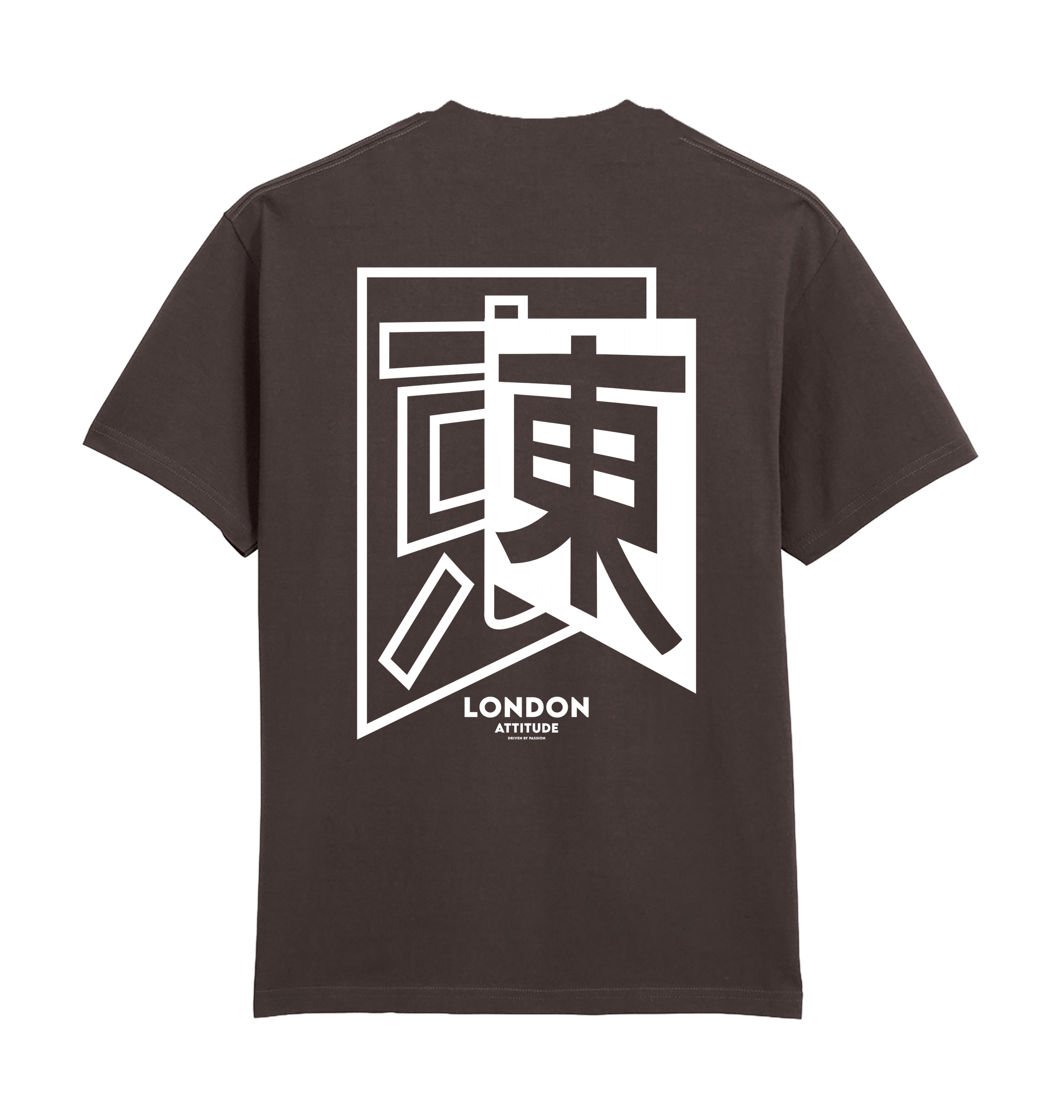 Dark Chocolate Printed Premium T-Shirt Back
