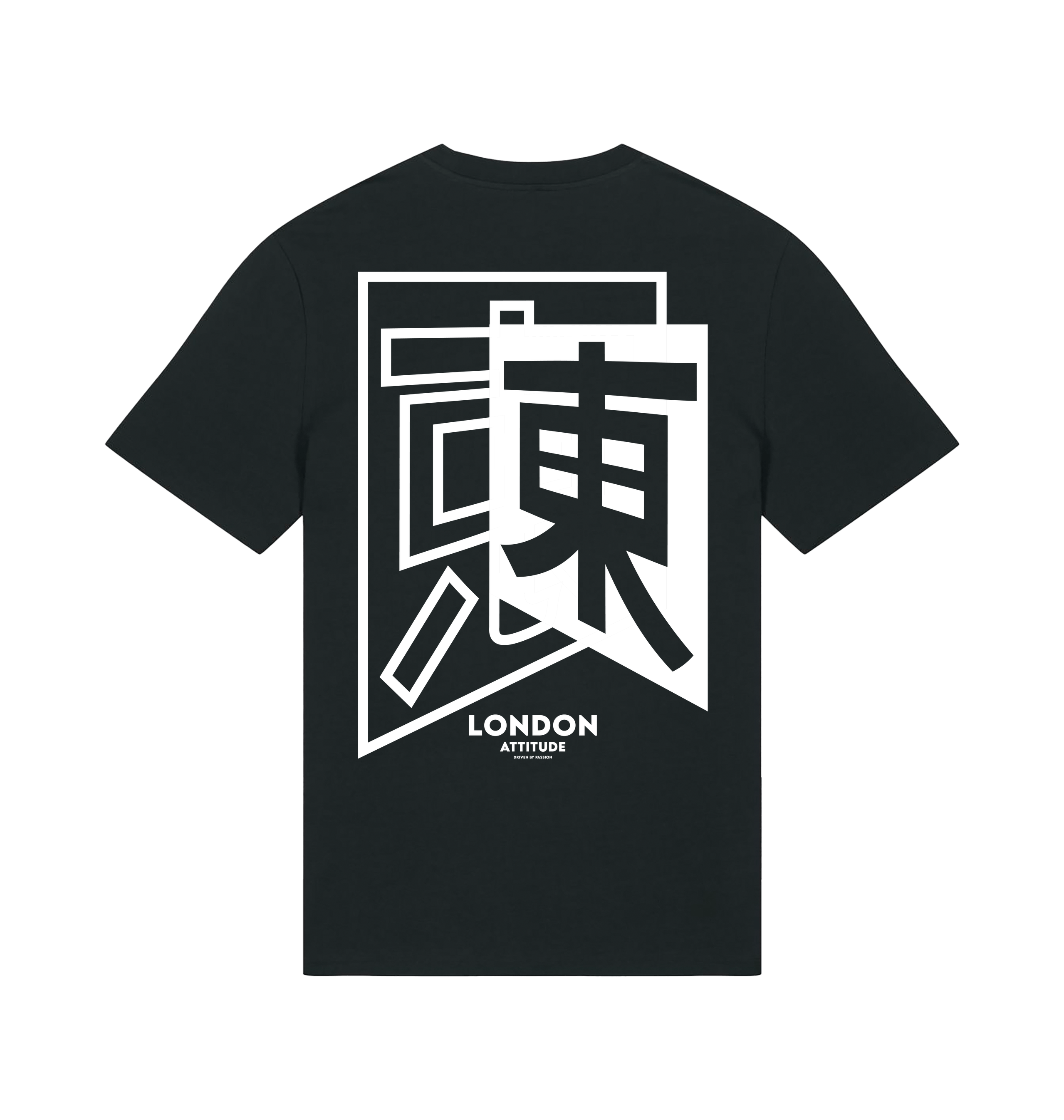 Black Printed T-shirt Back