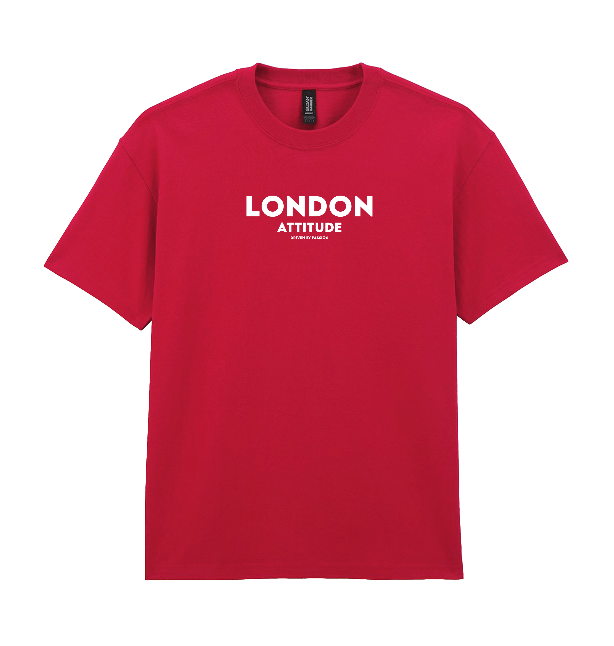 Cherry Red Printed Premium T-Shirt Front