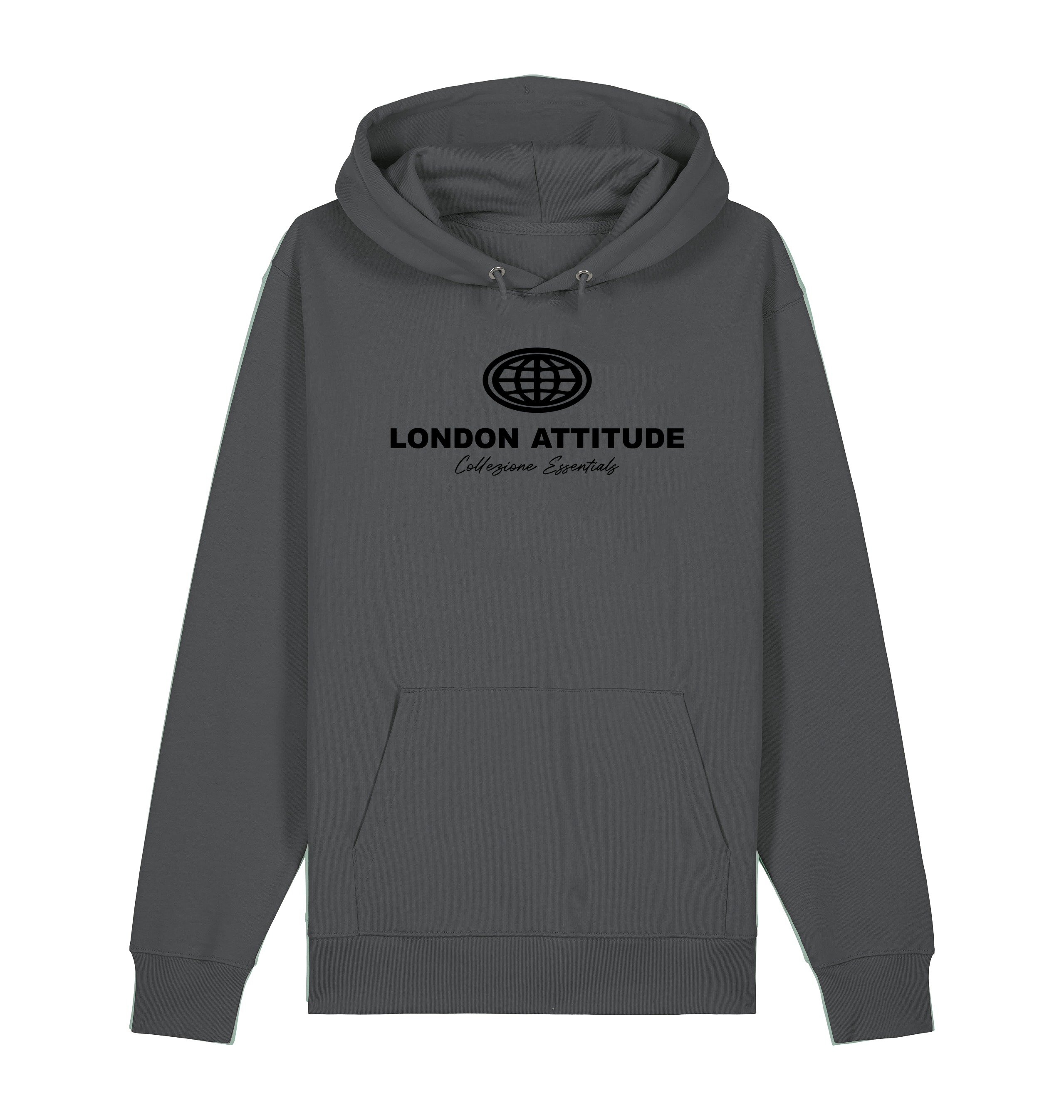 Anthracite Printed Sweater Front