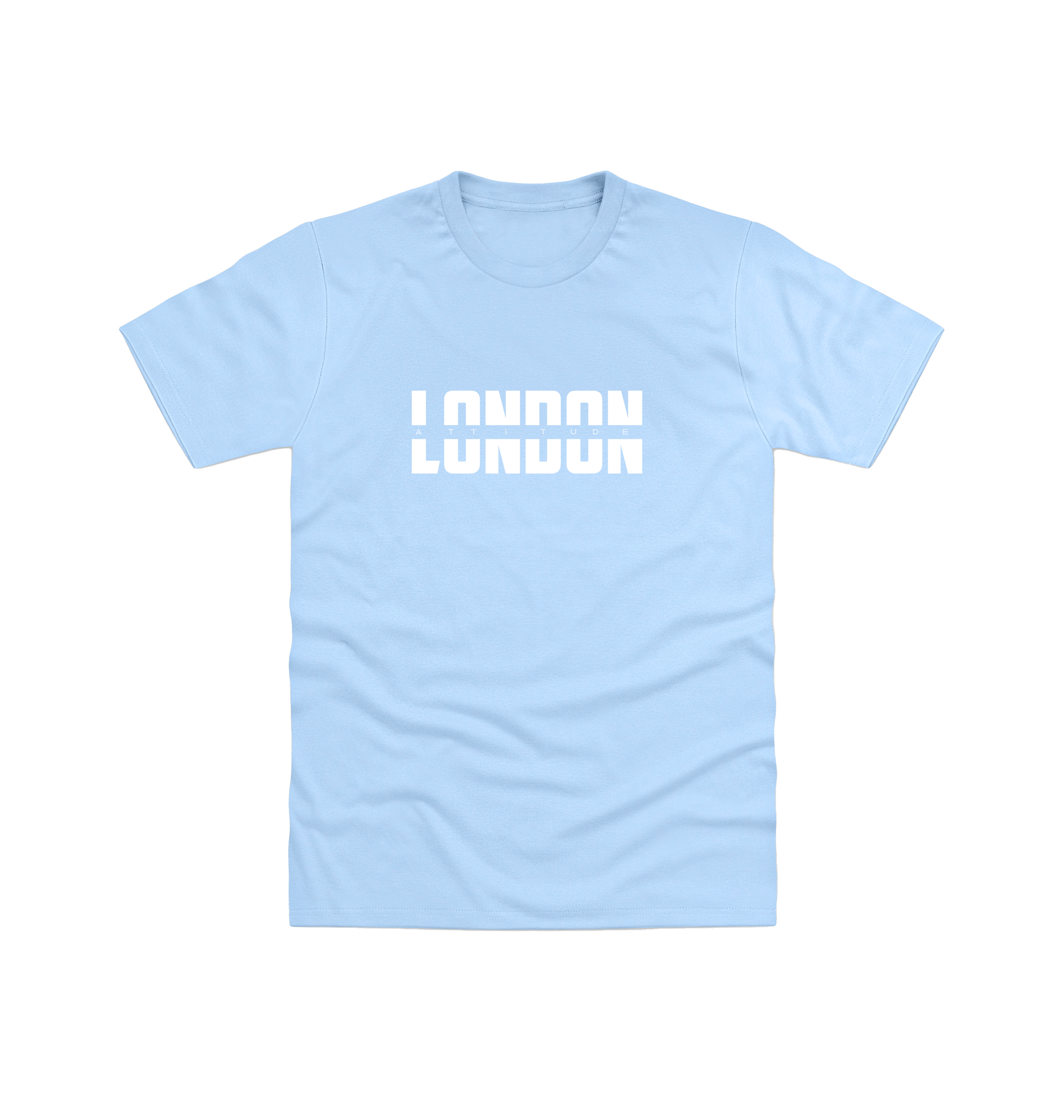 Light Blue Printed T-shirt Front