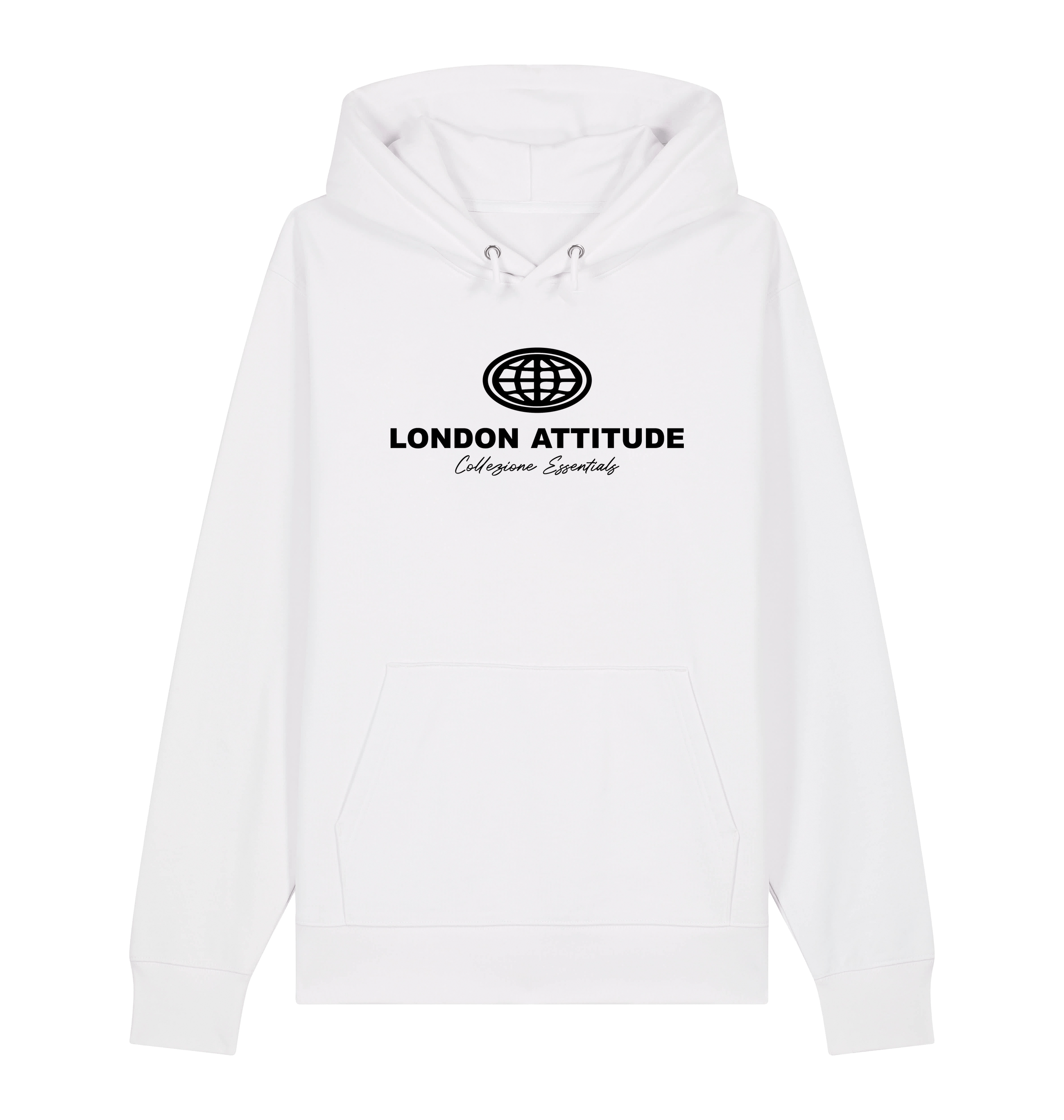 White Printed Sweater Front