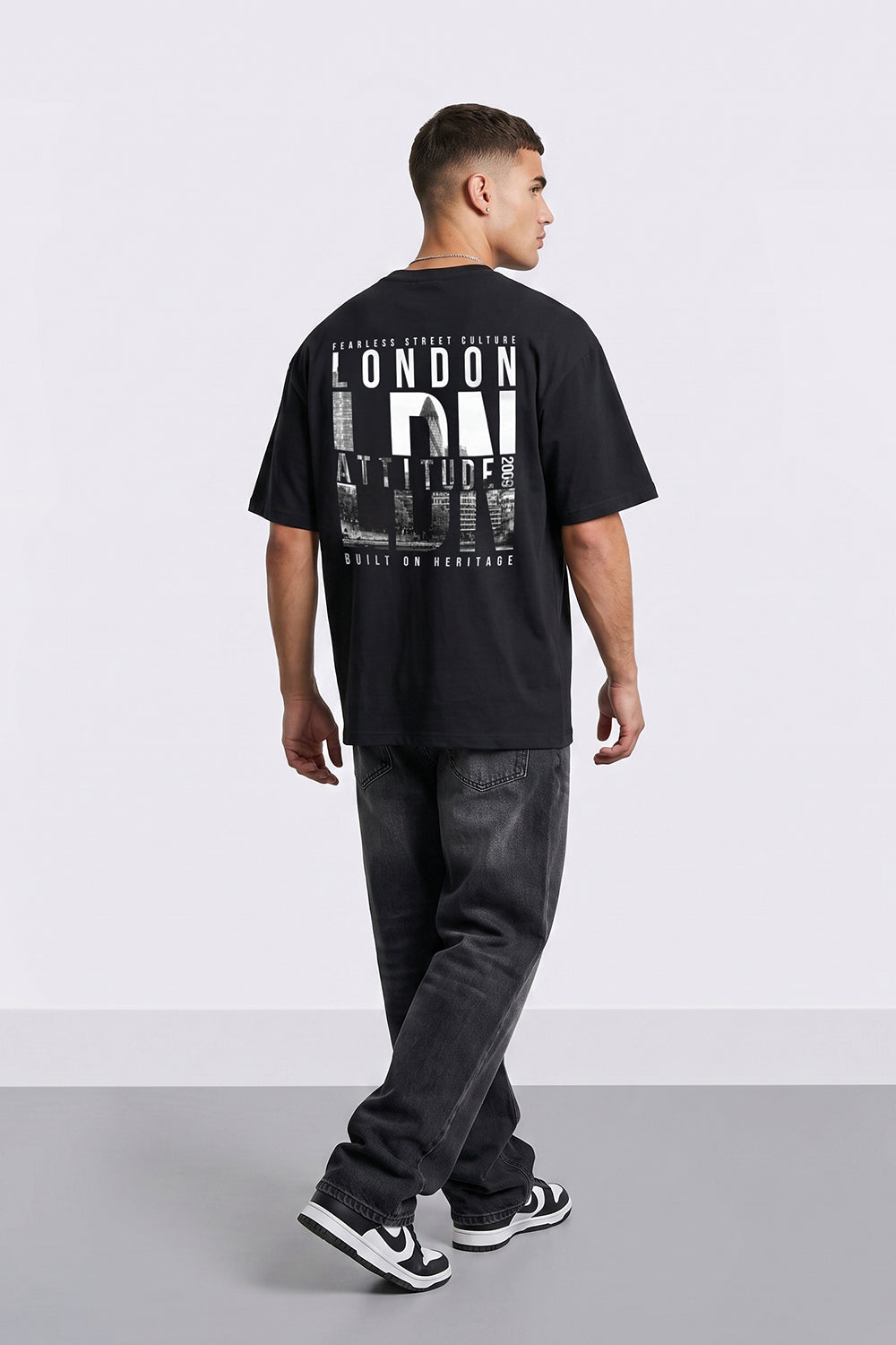 Fearless Street Culture Oversized Heavyweight Graphic T-Shirt