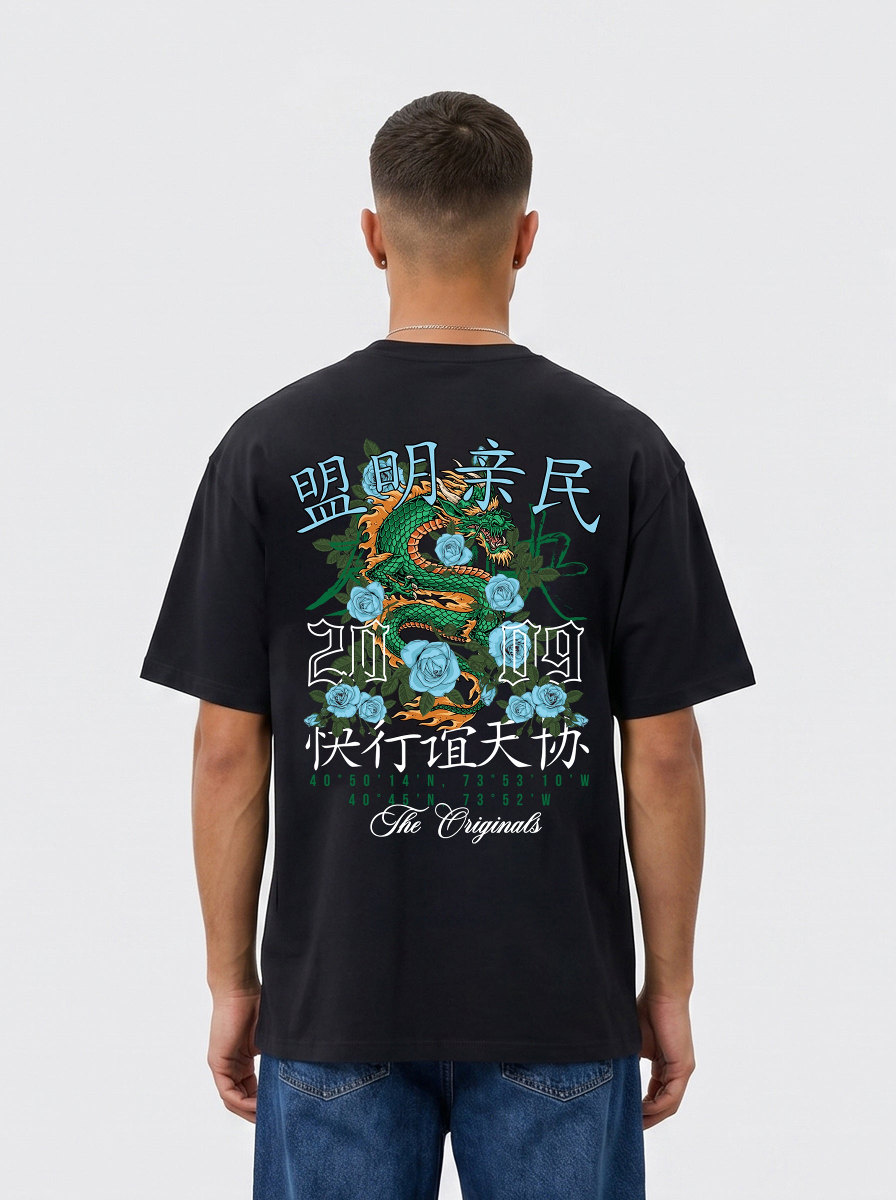 Original Creators Dragon Graphic Heavyweight Oversized T-Shirt