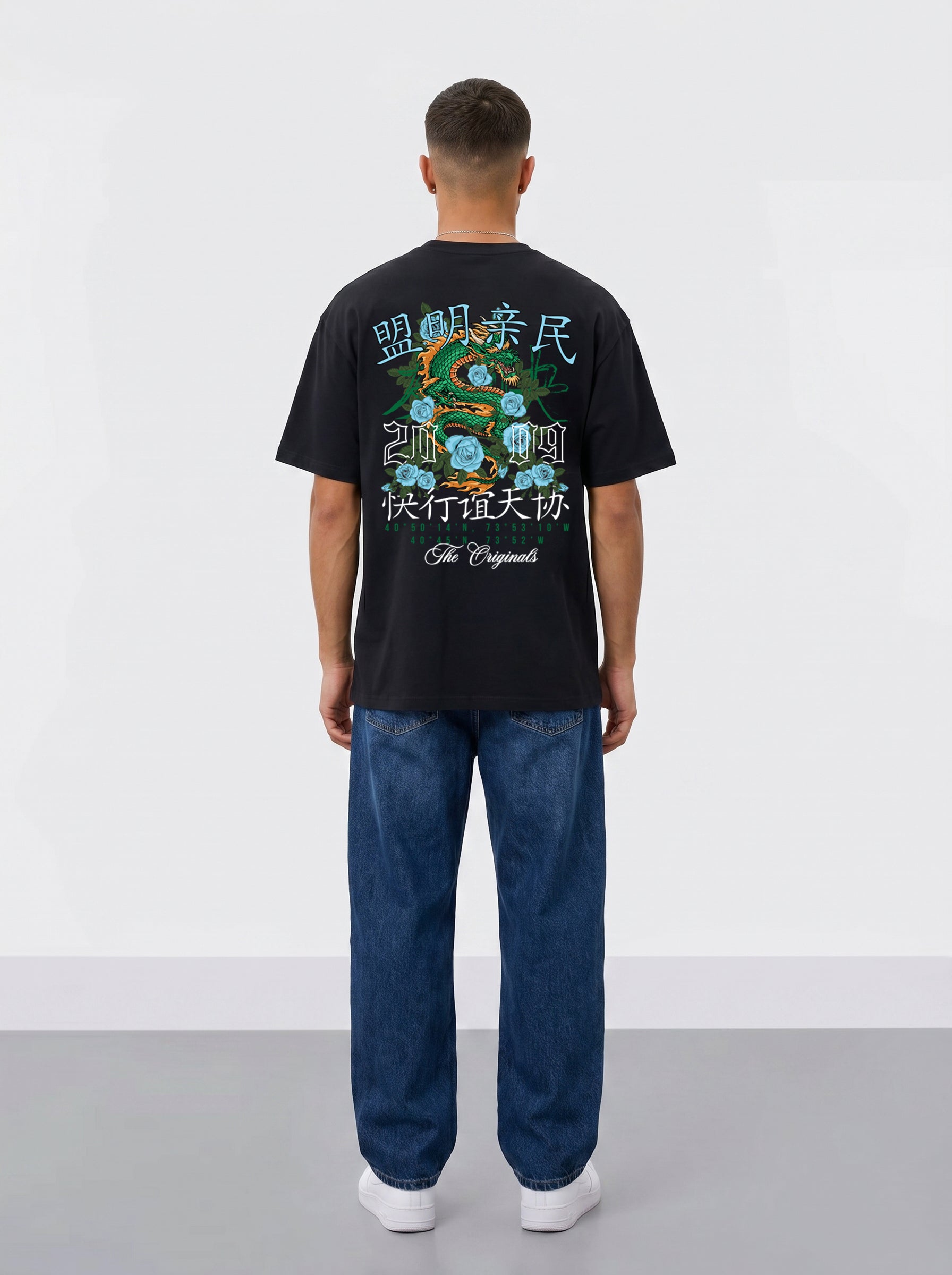 Original Creators Dragon Graphic Heavyweight Oversized T-Shirt