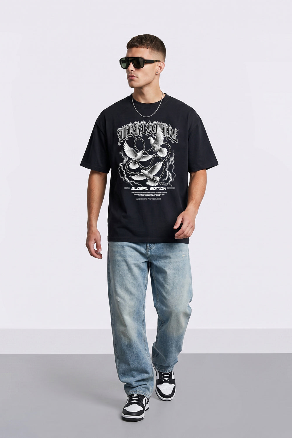 Worldwide Global Edition Oversized Heavyweight Graphic T-Shirt