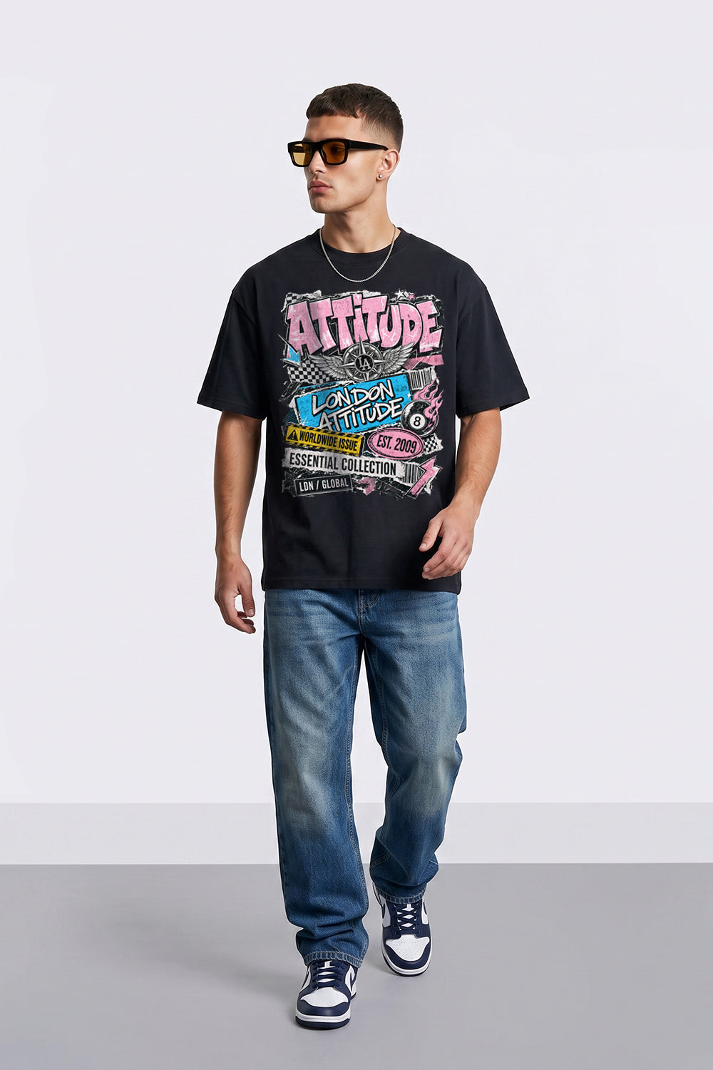 Retro Graphic Oversized Heavyweight Streetwear T-Shirt