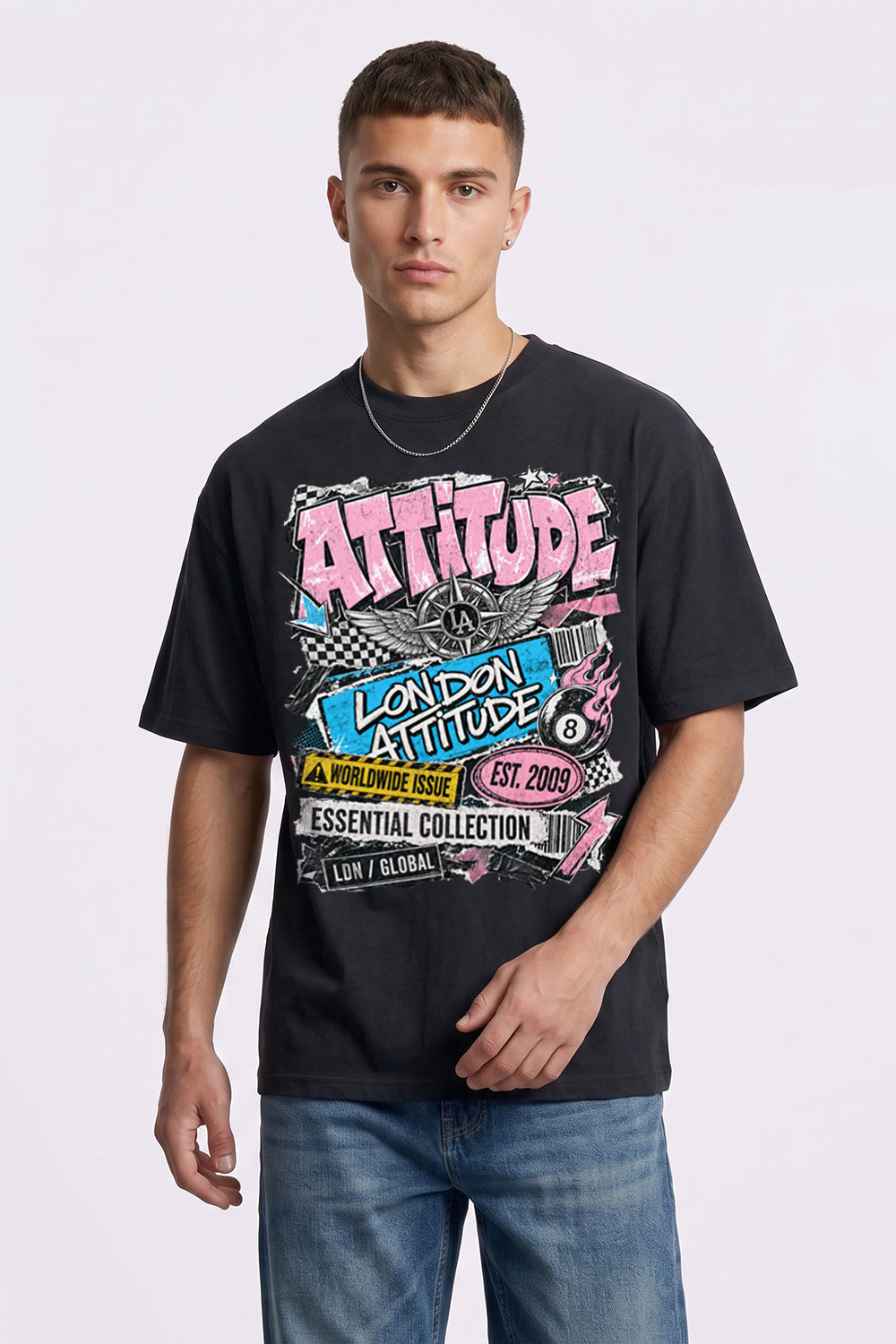 Retro Graphic Oversized Heavyweight Streetwear T-Shirt