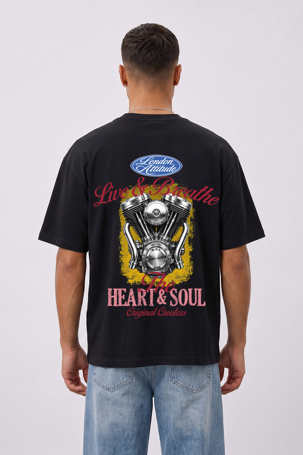 Heart & Soul Oversized Heavyweight Printed T-Shirt