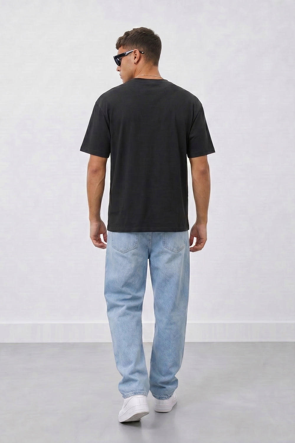 Vintage Collegiate Oversized Heavyweight T-Shirt With White logo