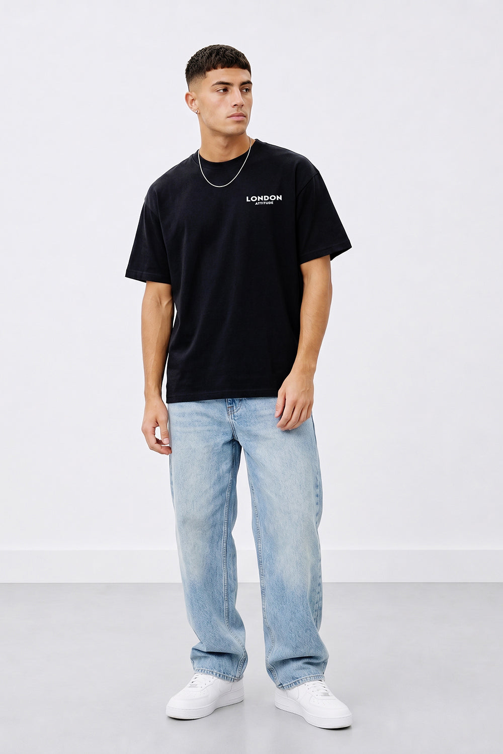 Tokyo Dragon Oversized Heavyweight Graphic T-Shirt in Black