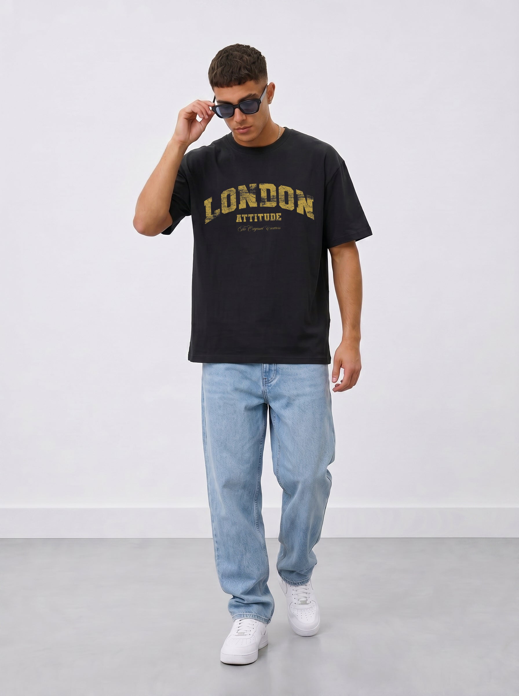 Original Creators Premium Organic Cotton T-Shirt with Vintage Yellow Logo