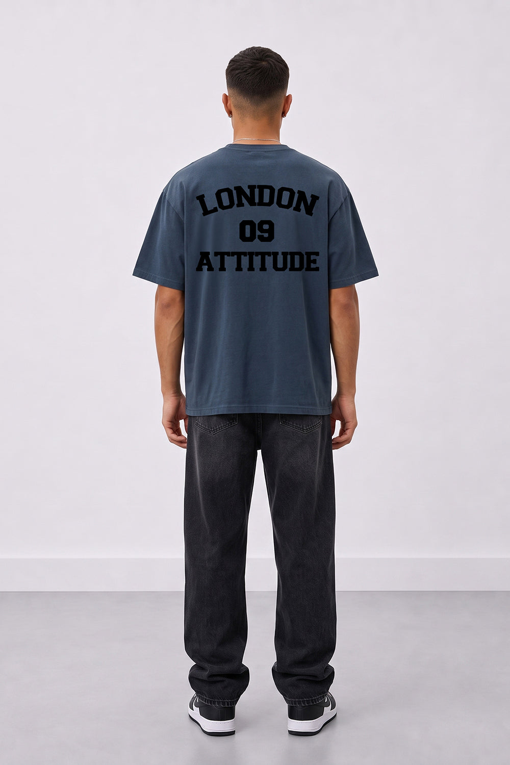 Oversized Heavyweight T-Shirt with Varsity Back Print