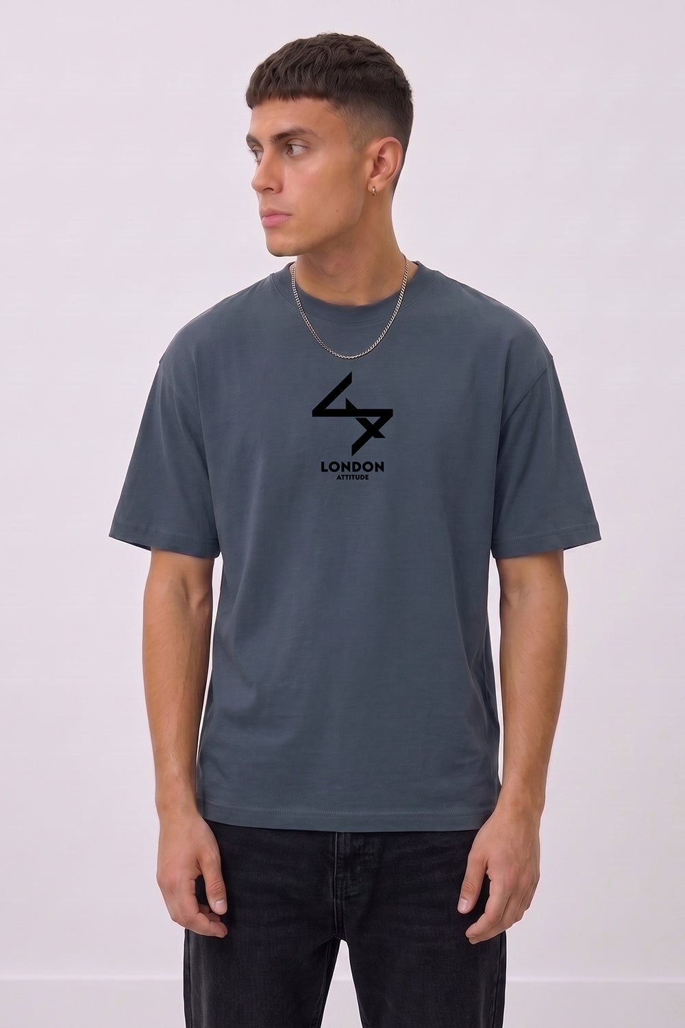 Oversized Heavyweight T-Shirt with Varsity Back Print