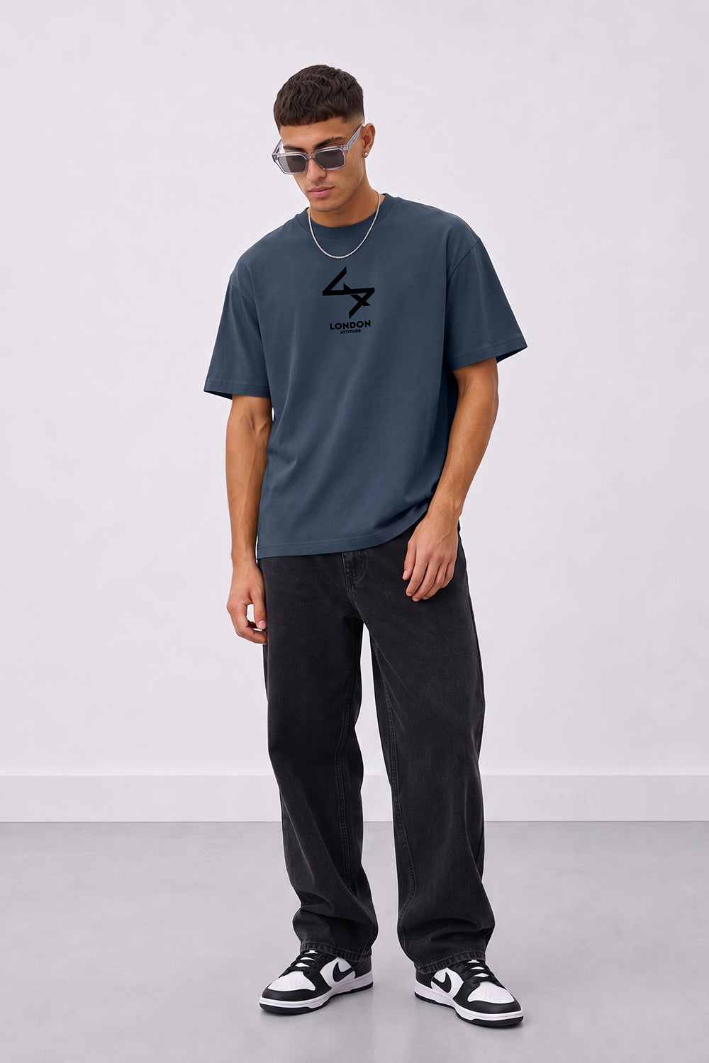 Oversized Heavyweight T-Shirt with Varsity Back Print