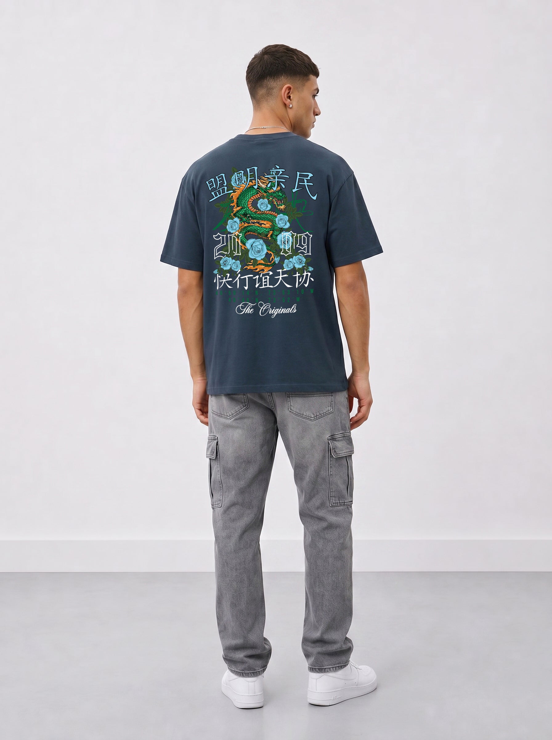 Original Creators Dragon Graphic Heavyweight Oversized T-Shirt