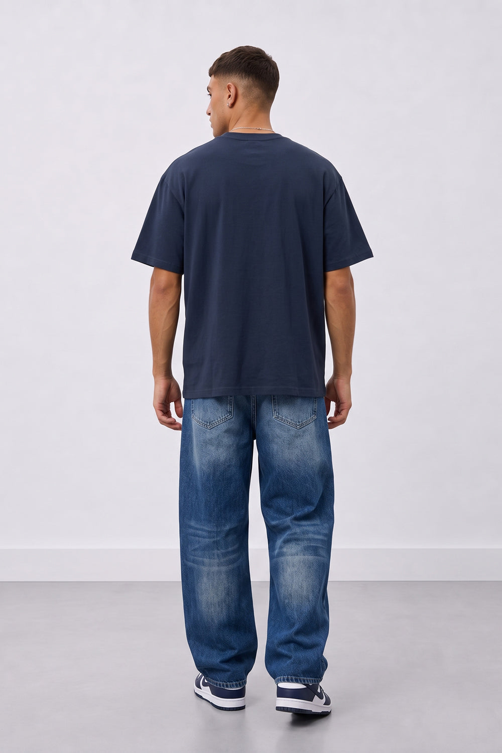Worldwide Skull Biker Oversized Heavyweight Graphic T-Shirt