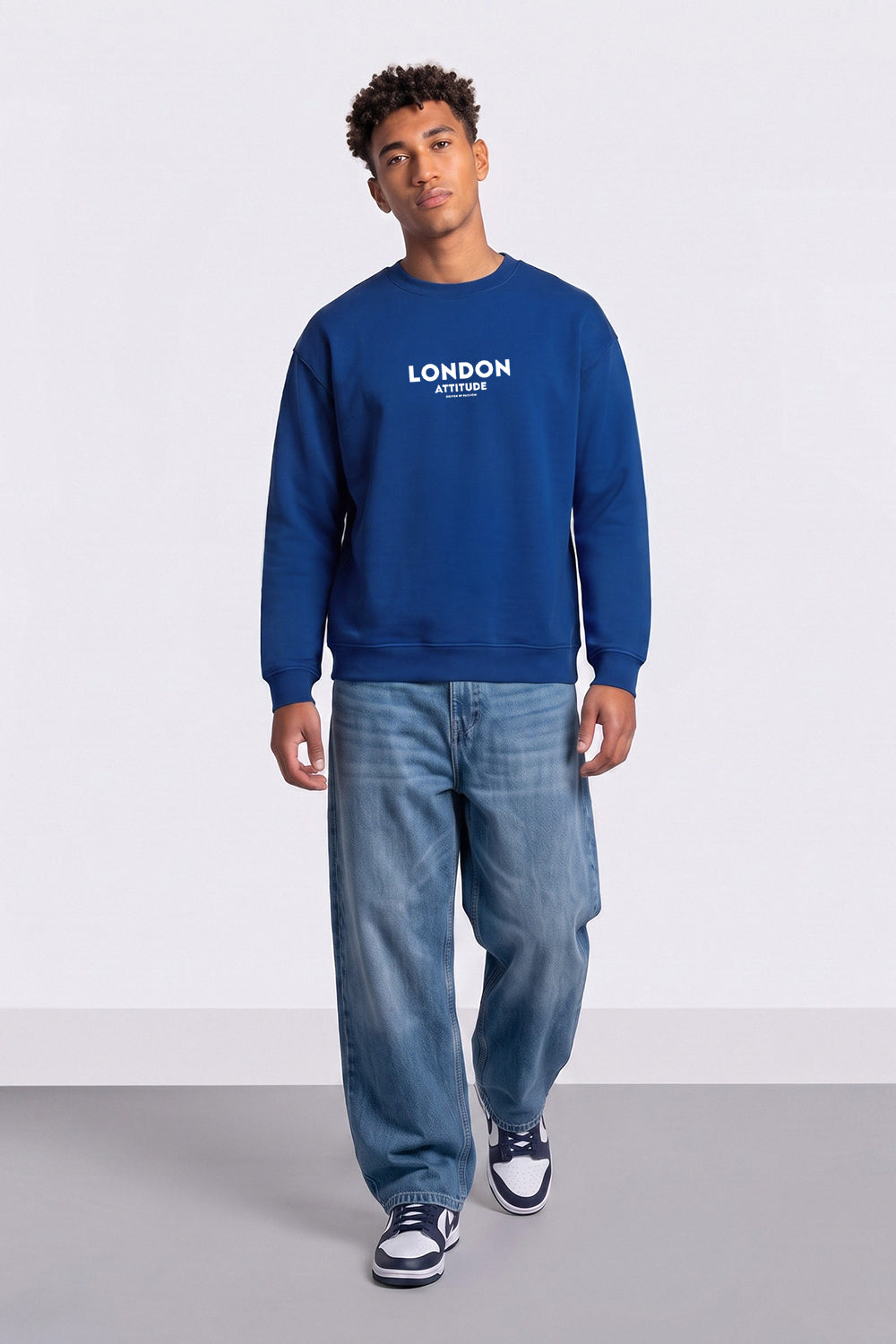Oversized Dragon Graphic Back Print Sweatshirt