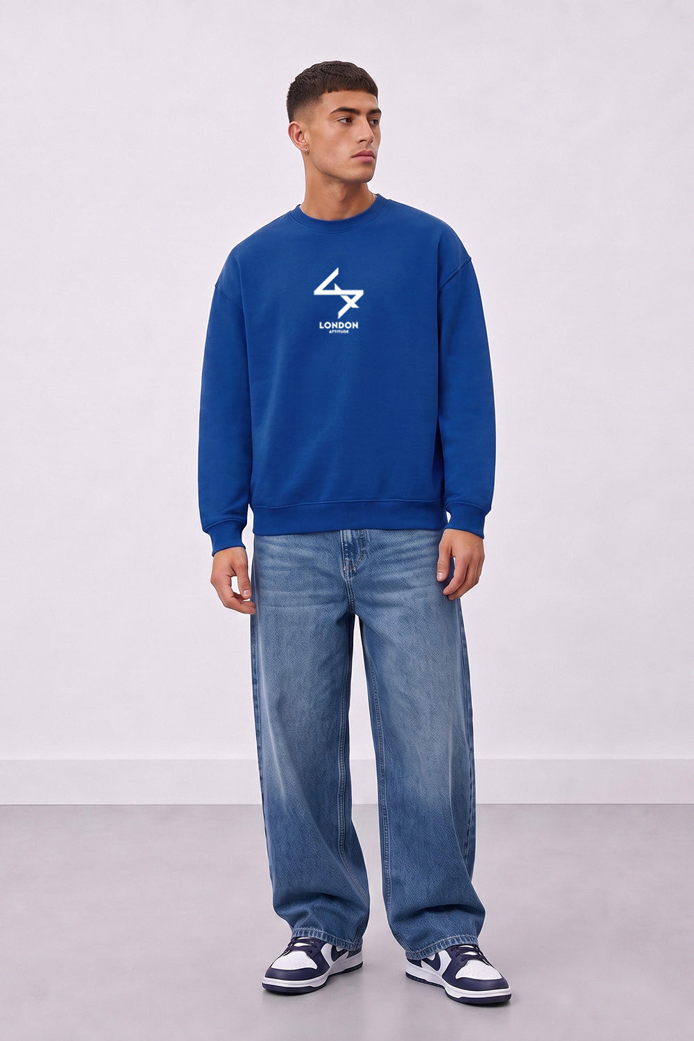 Relaxed Fit Japanese Inspired Graphic Sweatshirt