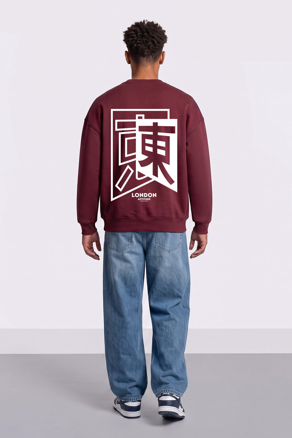 Relaxed Fit Japanese Inspired Graphic Sweatshirt