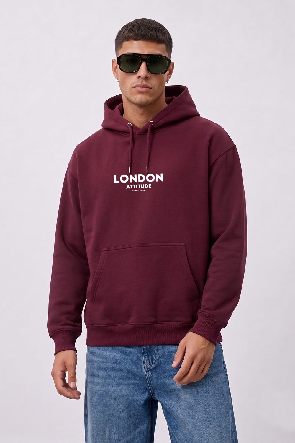 Relaxed Fit Dragon Graphic Hoodie