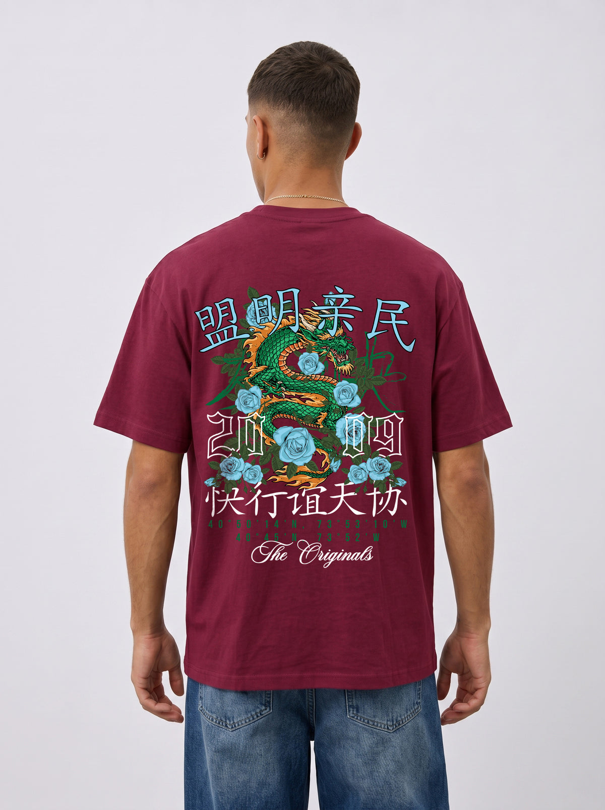 Dragon & Rose Premium Oversized Heavyweight T-Shirt