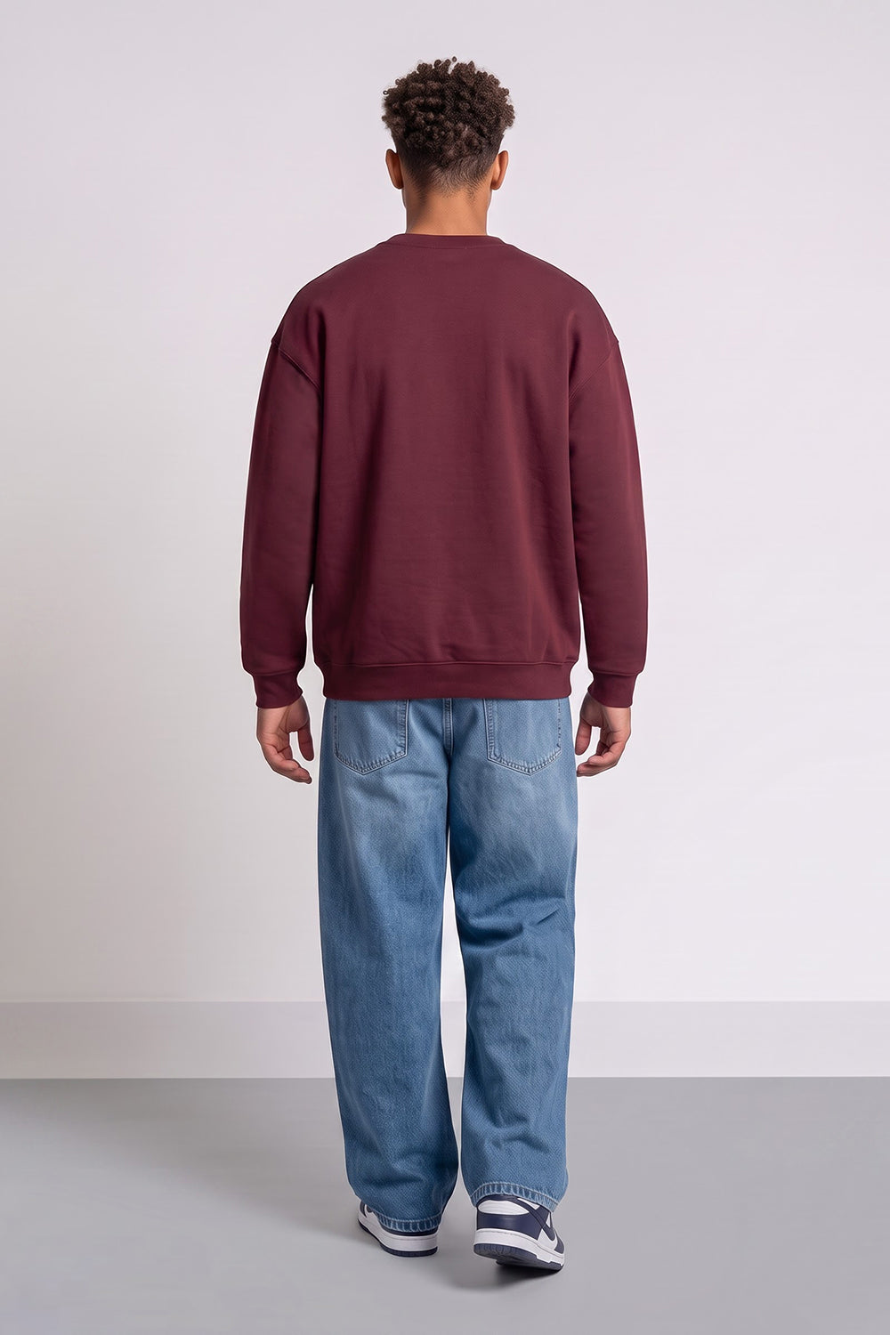 Relaxed Fit Collegiate Graphic Sweatshirt in White