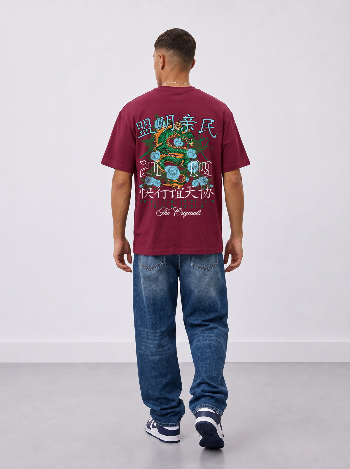 Dragon & Rose Premium Oversized Heavyweight T-Shirt