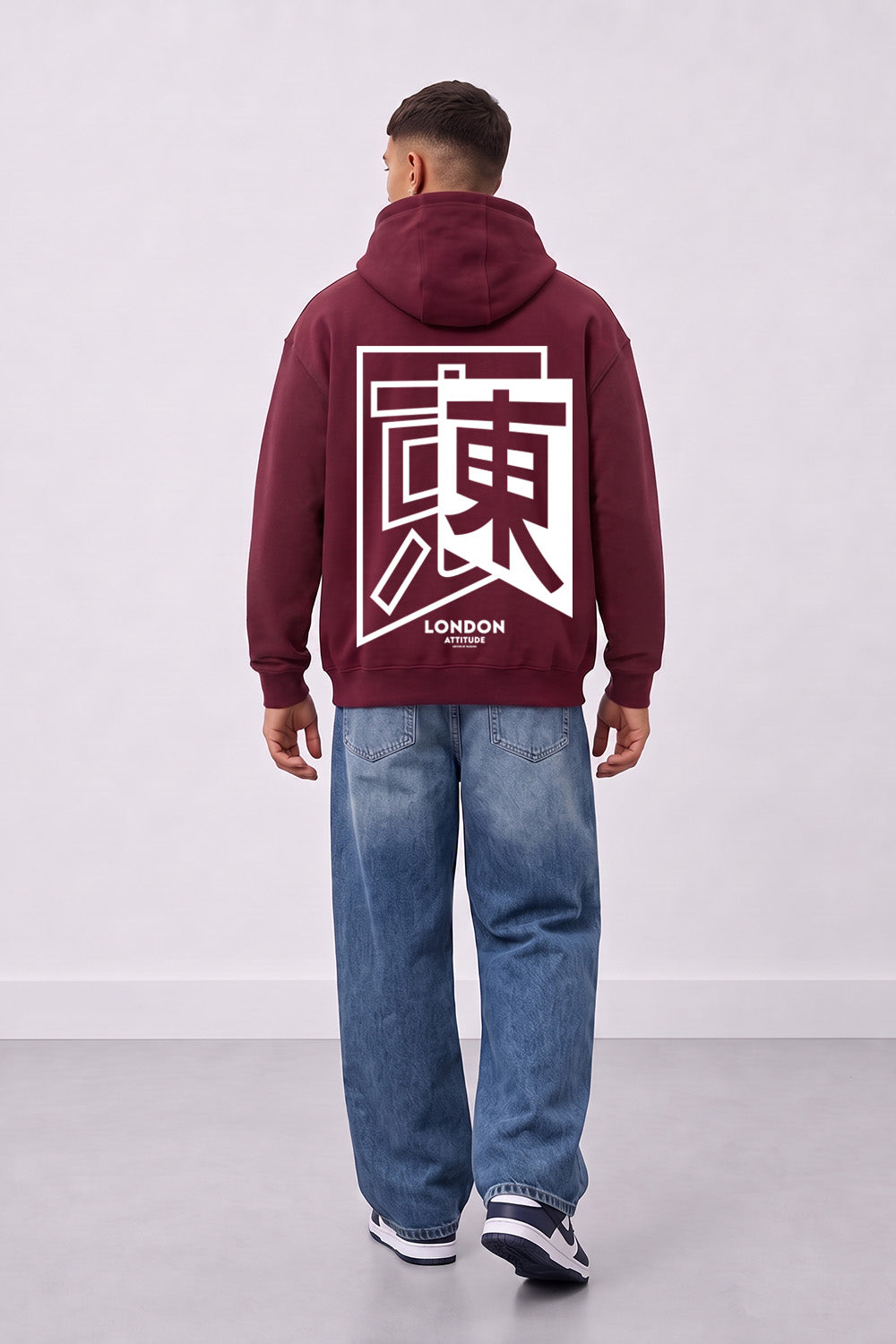 Relaxed Fit Japanese Inspired  Graphic Hoodie