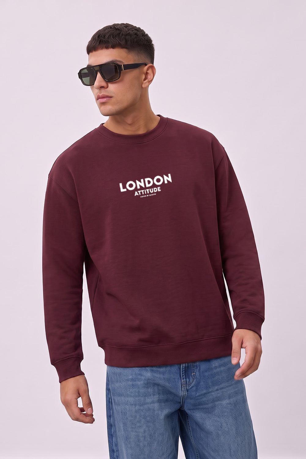 Oversized Dragon Graphic Back Print Sweatshirt