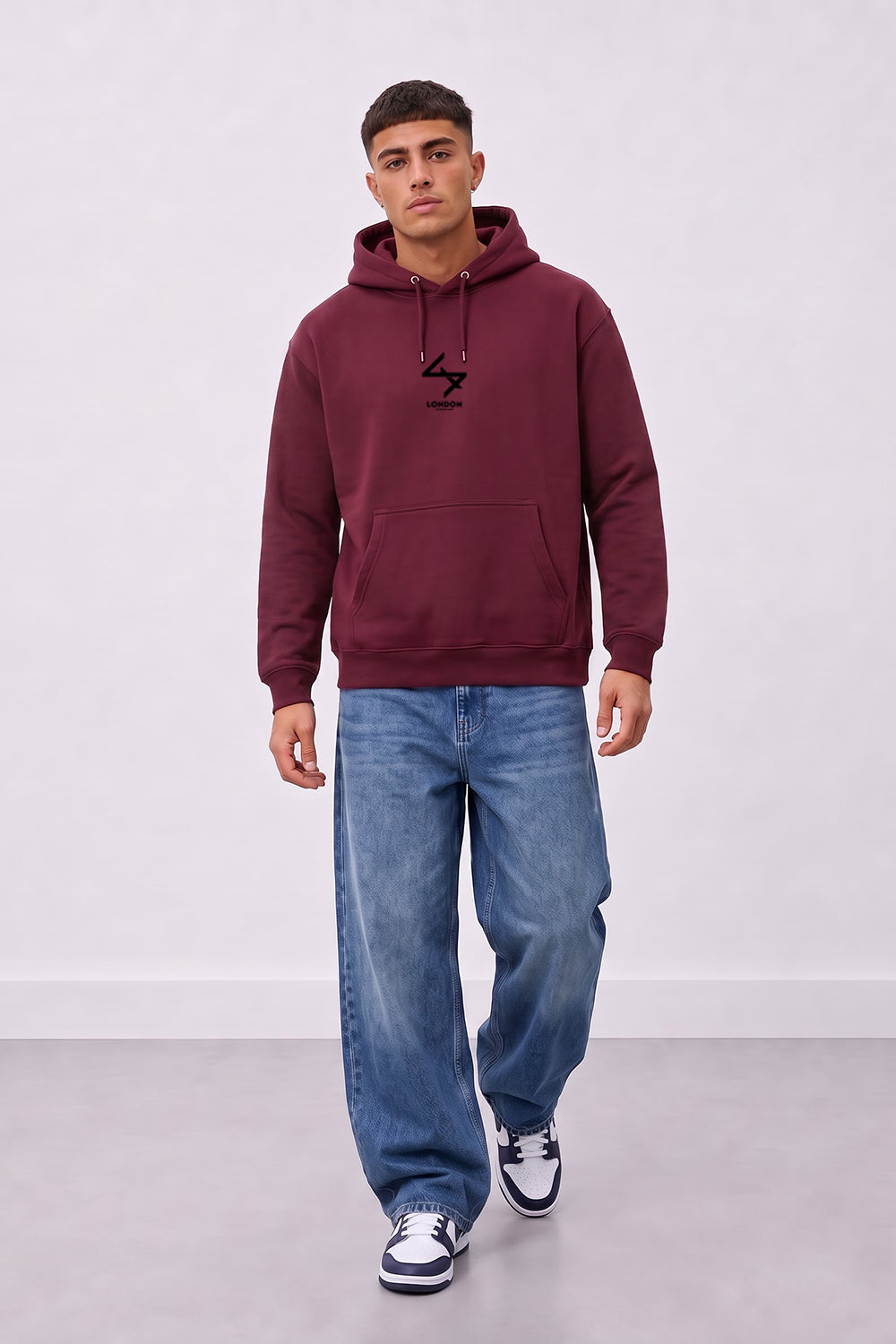 Relaxed Fit Japanese Inspired  Graphic Hoodie