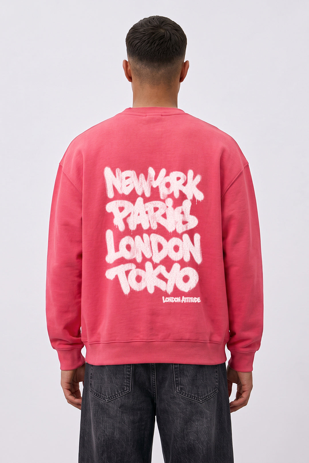Relaxed Fit Heavyweight City Graffiti Sweatshirt