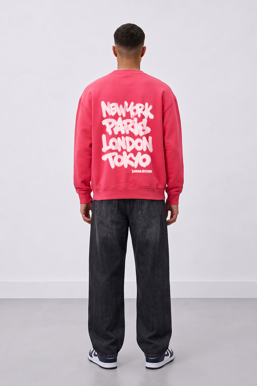 Relaxed Fit Heavyweight City Graffiti Sweatshirt