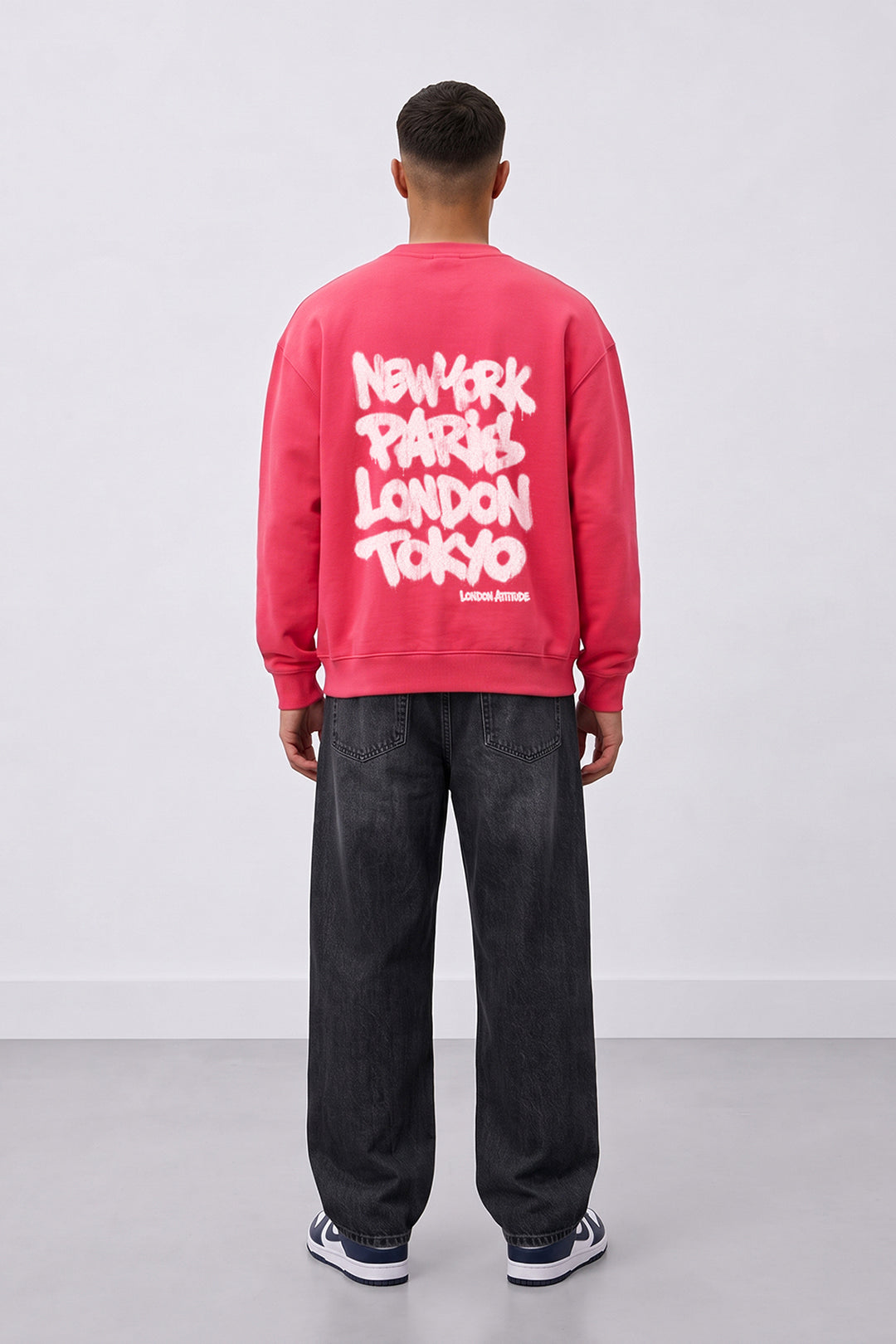 Relaxed Fit Heavyweight City Graffiti Sweatshirt
