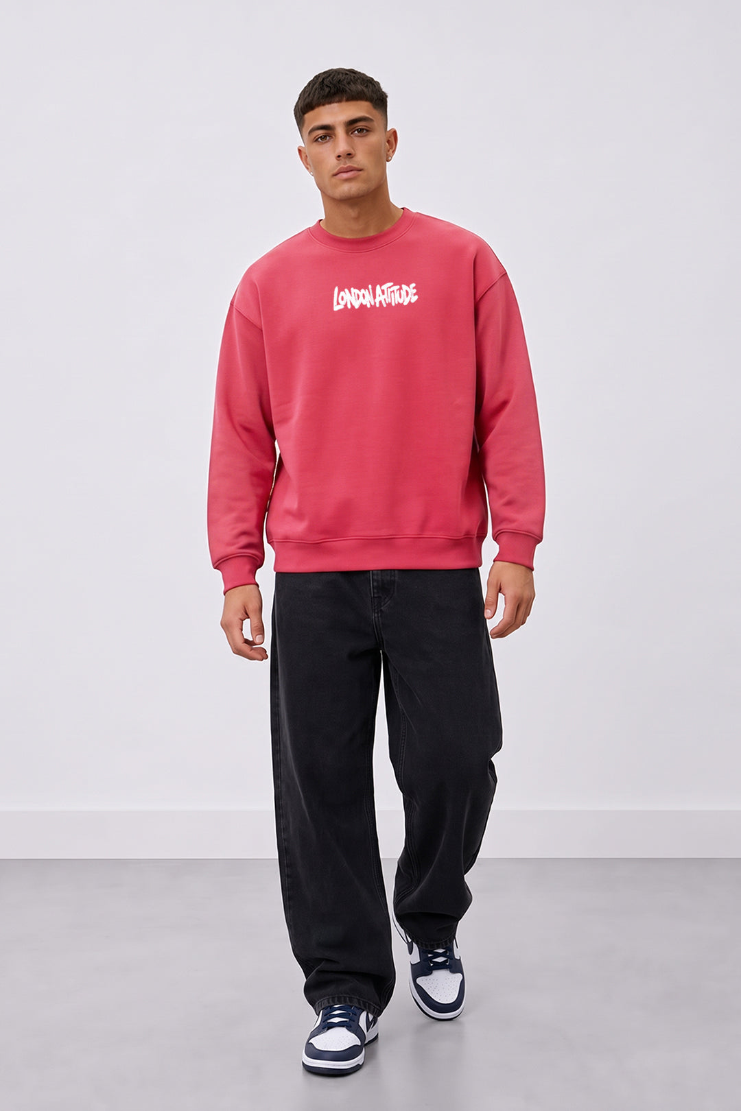 Relaxed Fit Heavyweight City Graffiti Sweatshirt