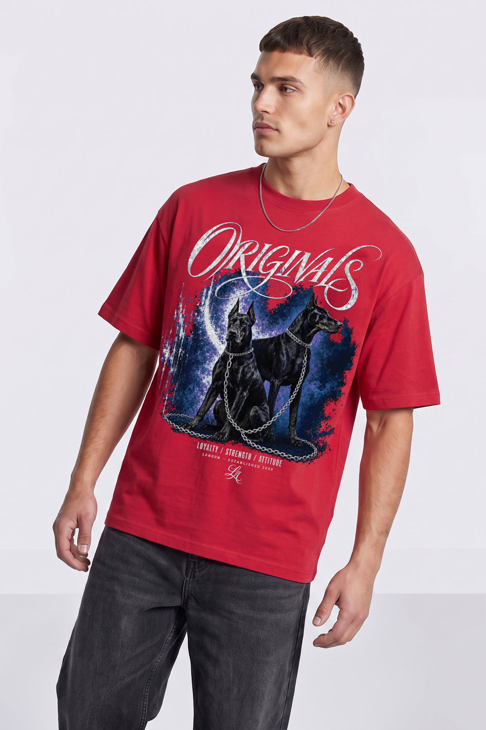 Doberman Oversized Heavyweight Graphic T-Shirt