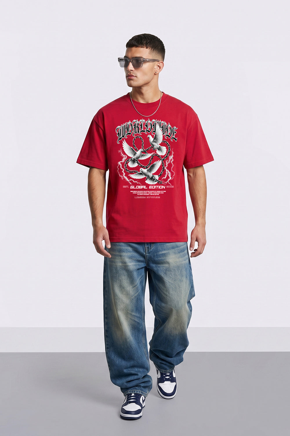 Worldwide Global Edition Oversized Heavyweight Graphic T-Shirt