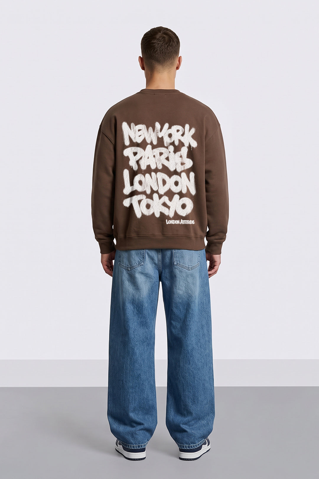 Relaxed Fit Heavyweight City Graffiti Sweatshirt